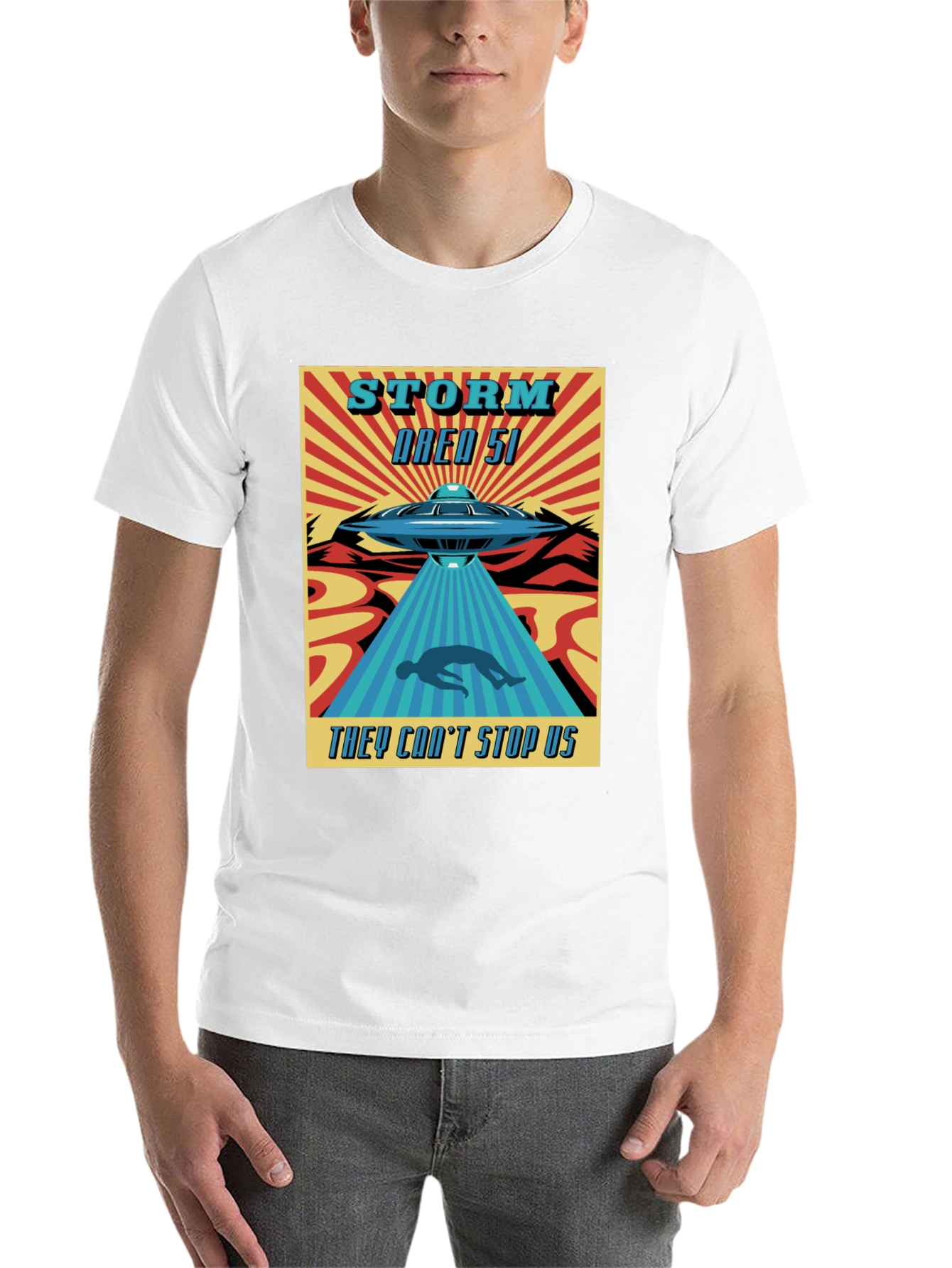 Black Storm Area 51 T-Shirt - They Can't Stop Us! view 14