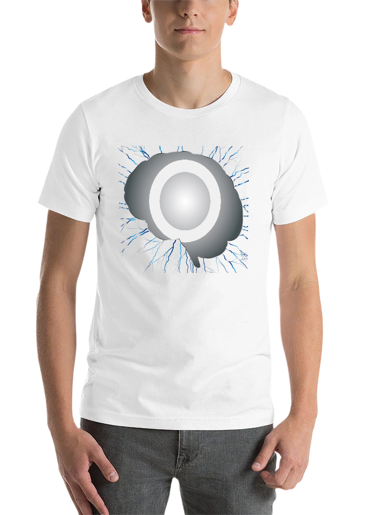 Black Brainstorm Tee - Light Up Your Intellect! view 14