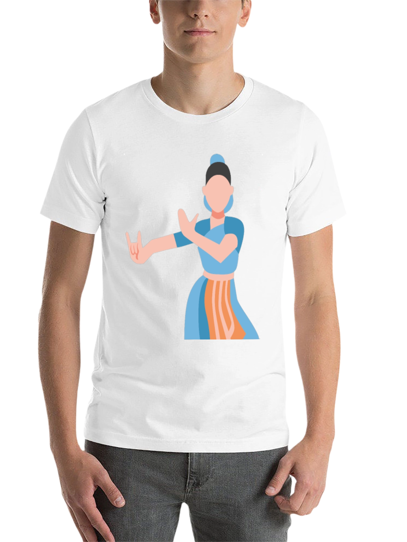 Indian Dance Graphic Tee - Classic Black - 14
