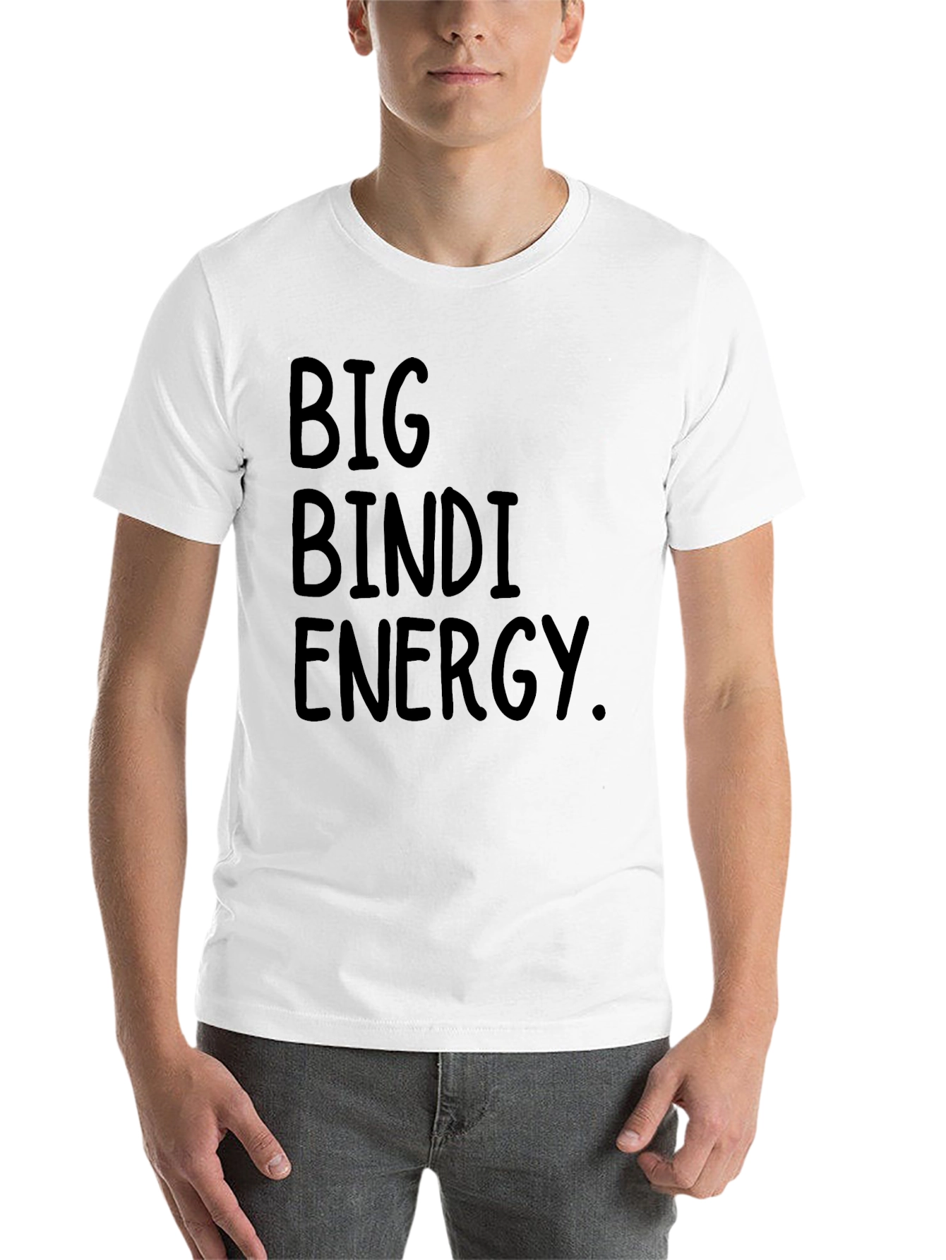 Black Big Bindi Energy T-Shirt - Black Crew Neck Tee view 14