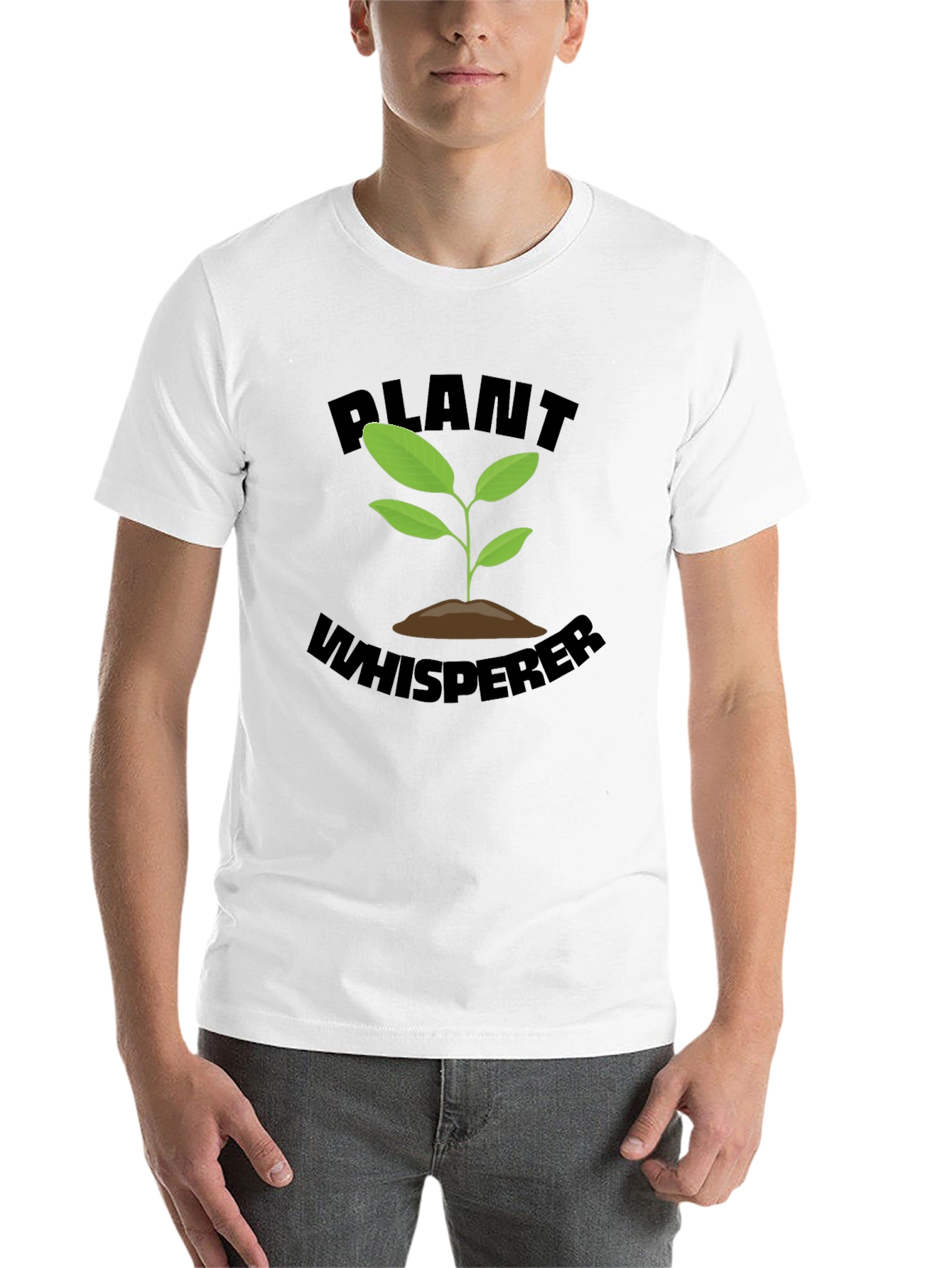 Black Plant Whisperer Black T-Shirt - Gardening Tee view 14
