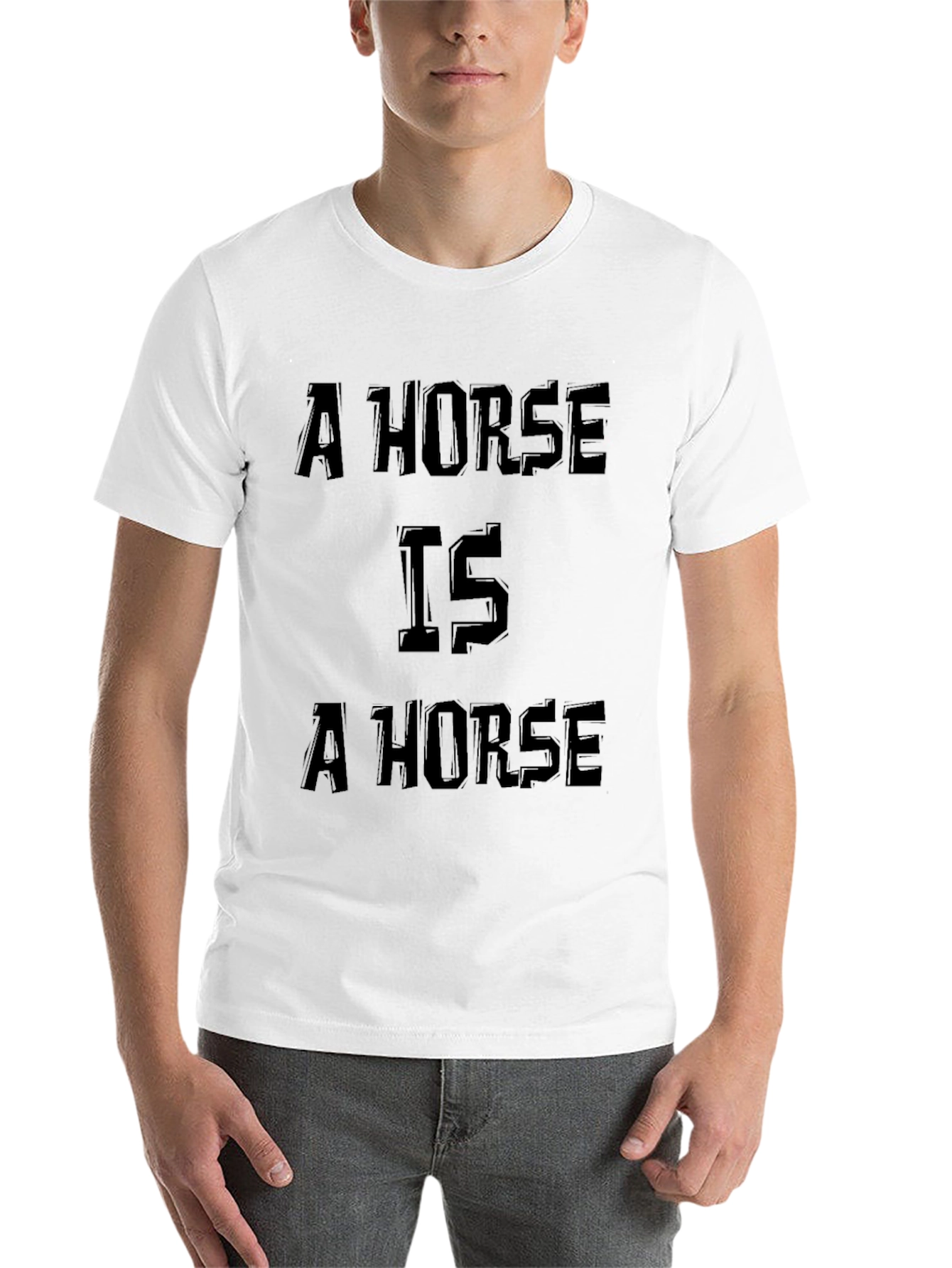 Black A Horse Is A Horse Graphic Tee - Black view 14