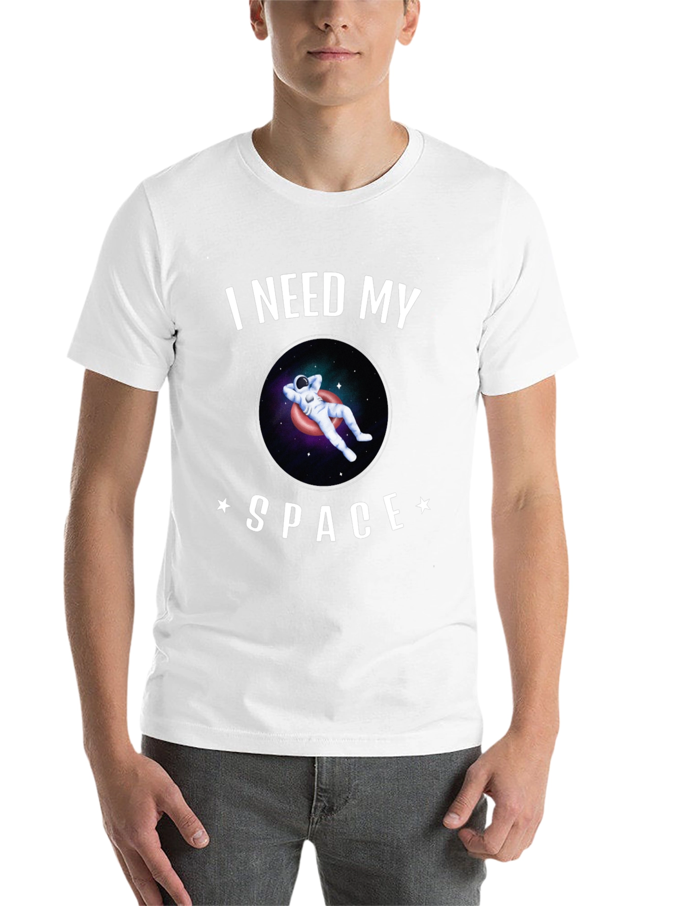 Black I Need My Space Graphic T-Shirt view 14