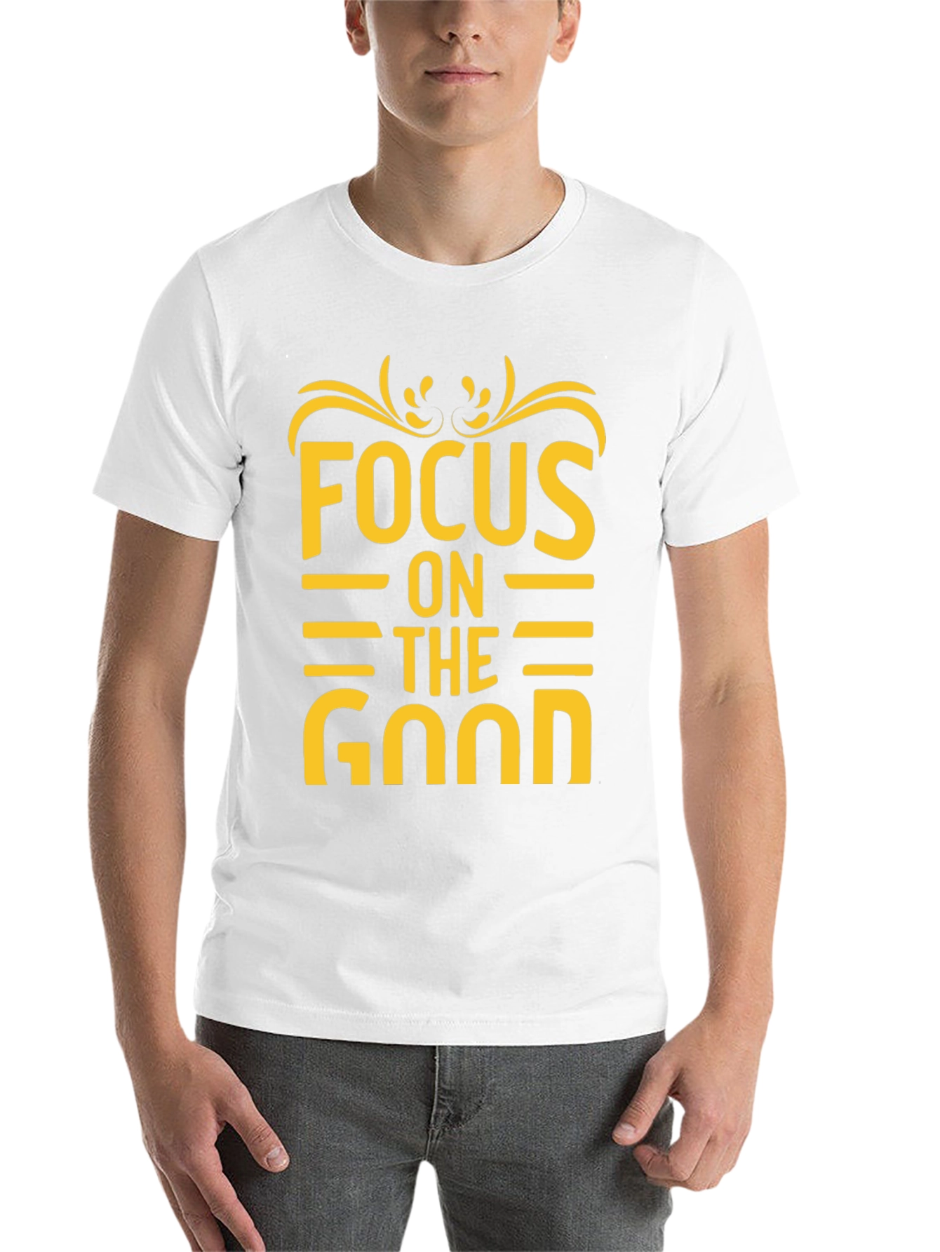 Black Focus on the Good Graphic Tee - Black view 14