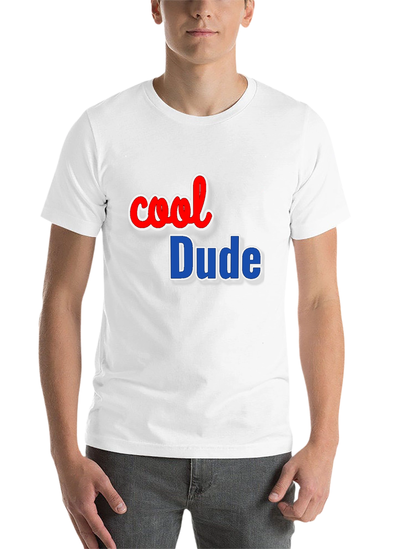 Black Cool Dude Graphic Tee - Black Cotton Blend view 14