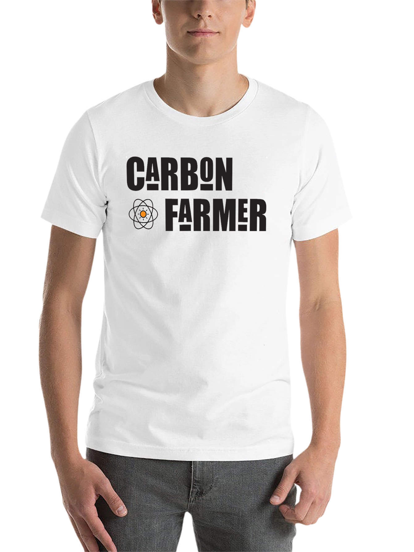 Black Carbon Farmer Graphic T-Shirt view 14