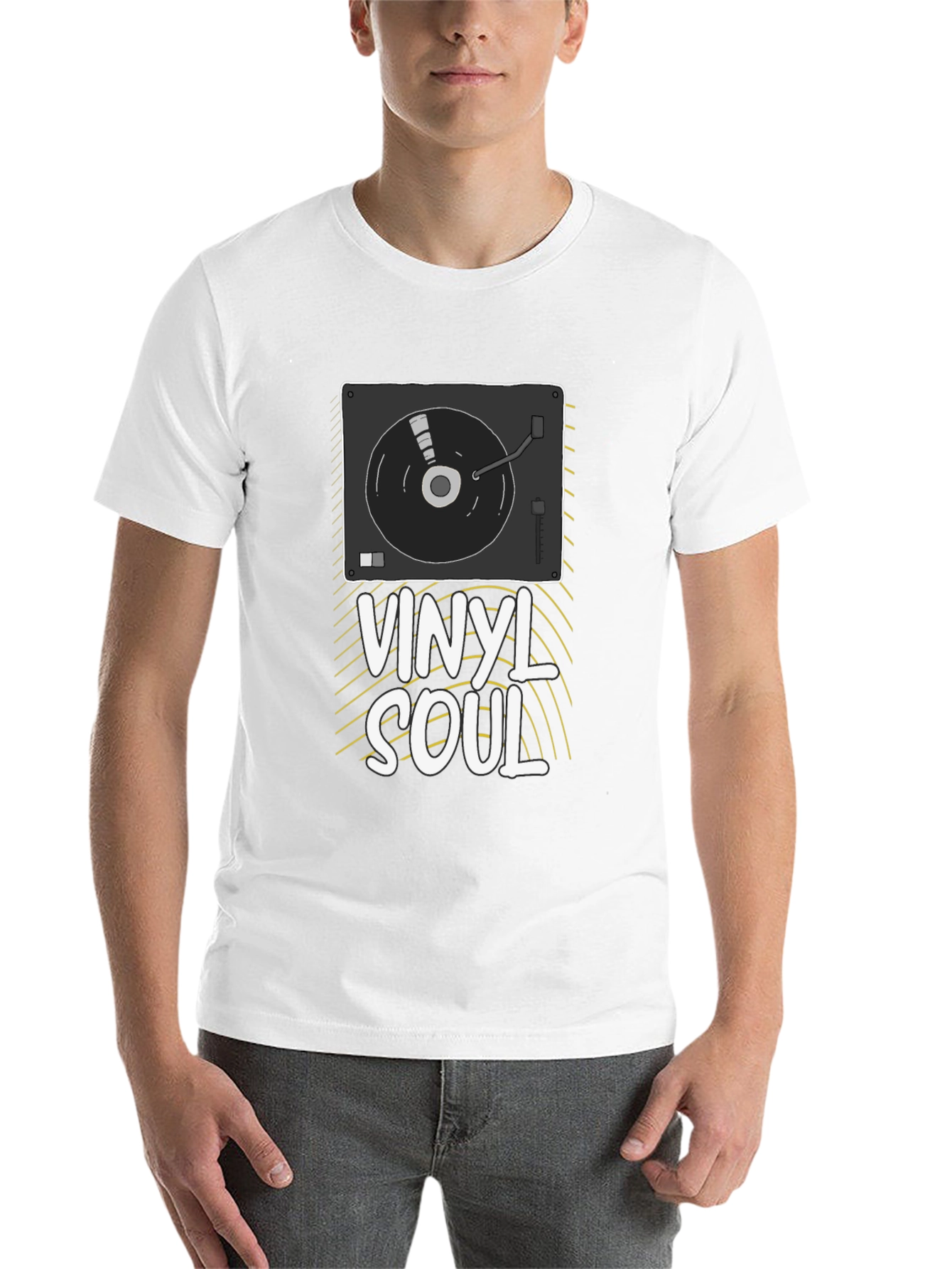 Black Vinyl Soul Graphic Tee - Music Lover T-Shirt view 14