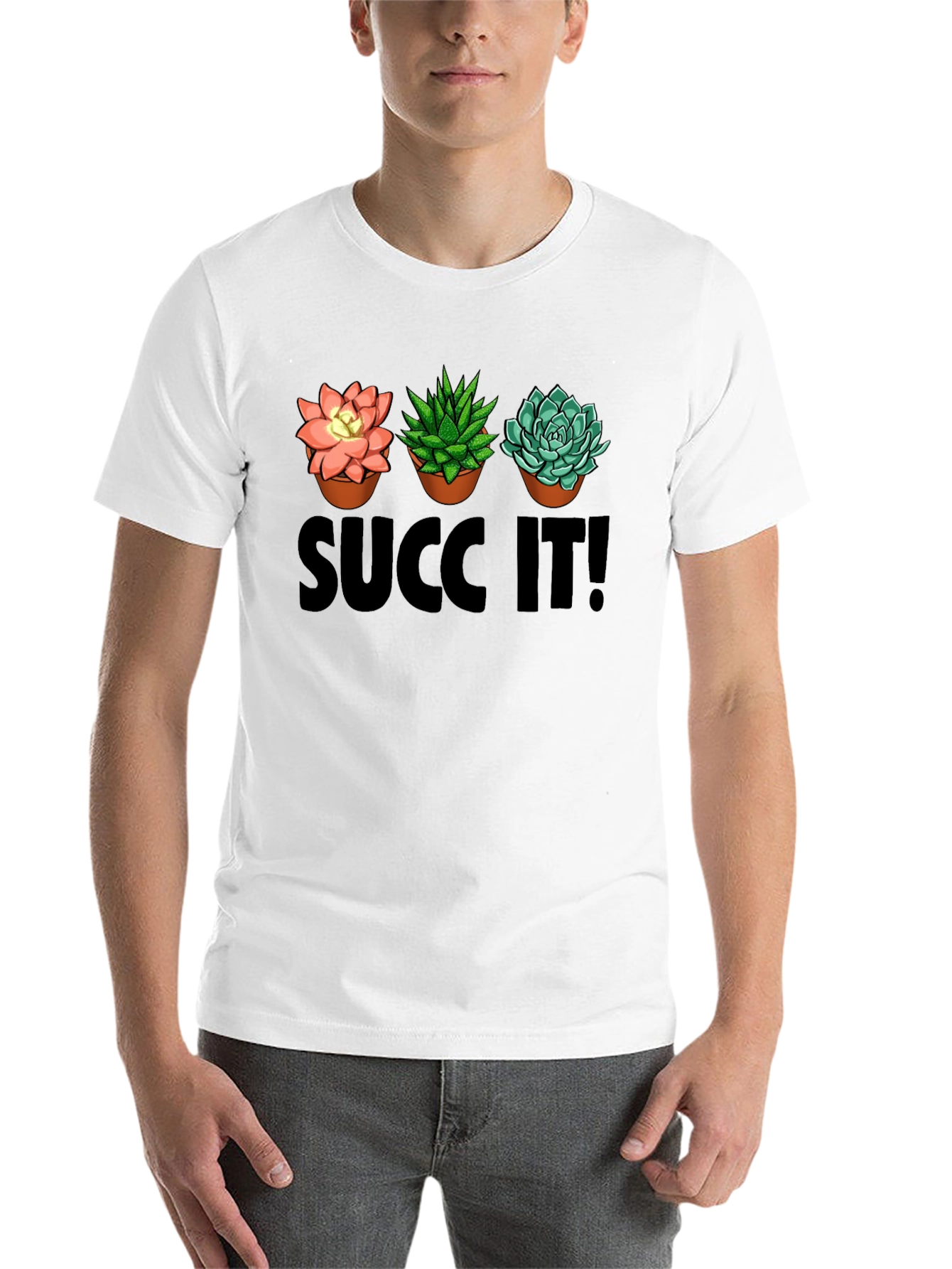 Black Succ It! T-Shirt Funny Plant Lover Tee view 14