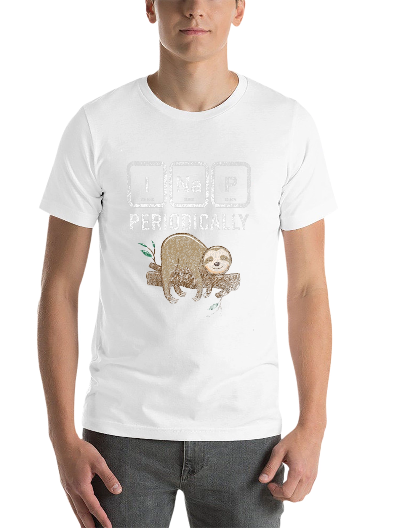 Black I Na P Periodically Sloth T-Shirt view 14