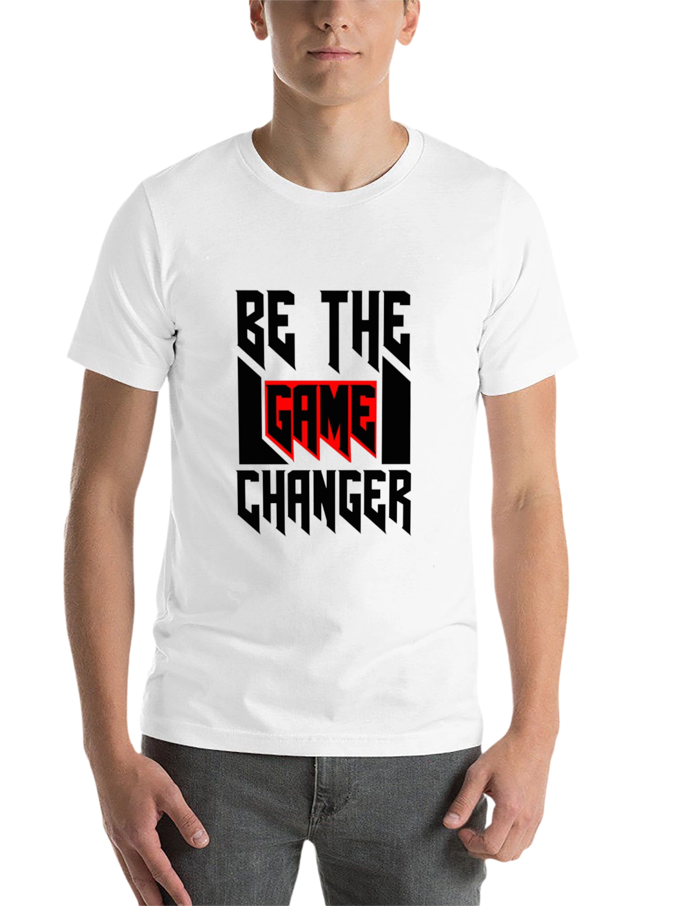 Black Be the Game Changer Black Graphic Tee view 14