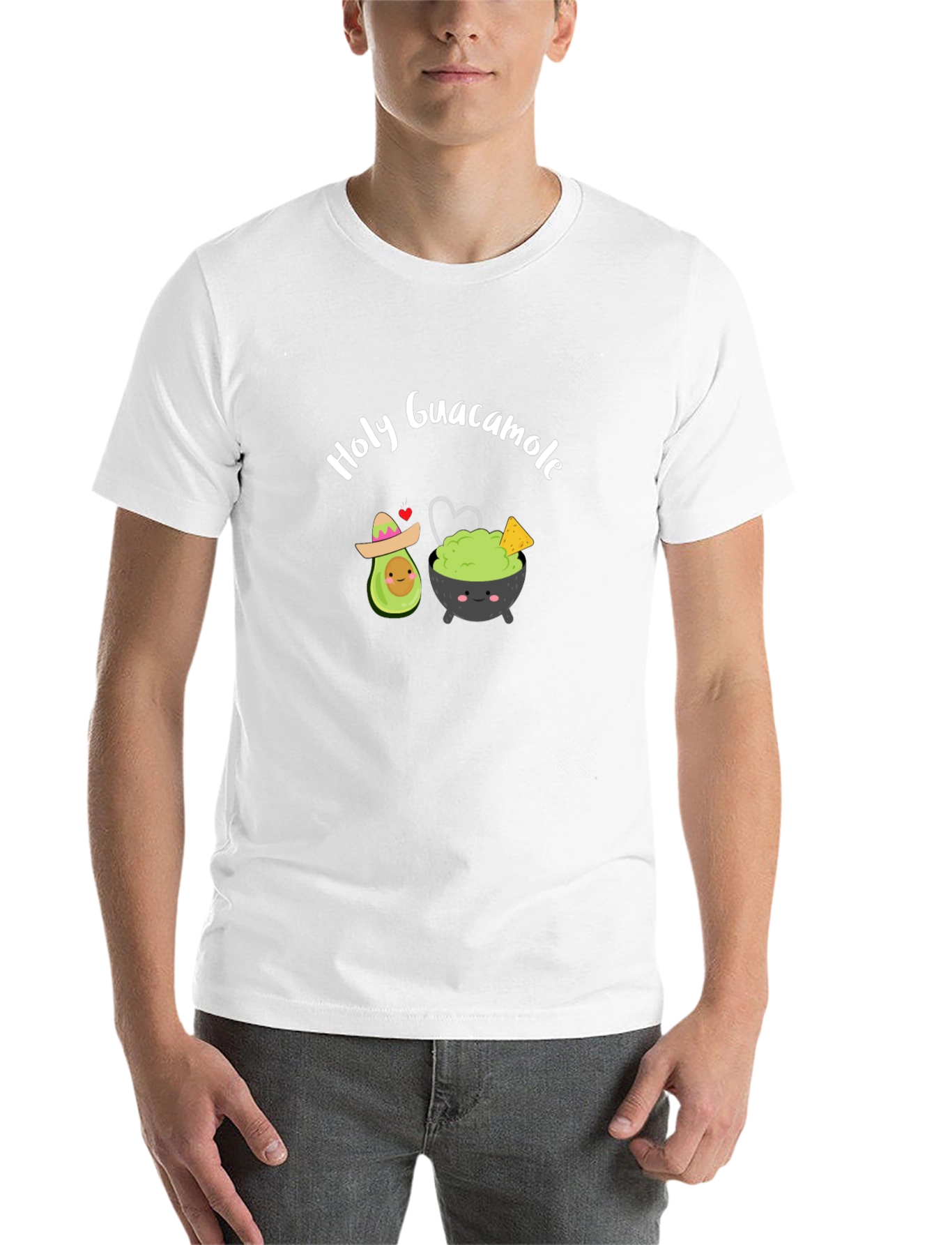 Black Holy Guacamole T-Shirt, Cute Avocado Tee view 14