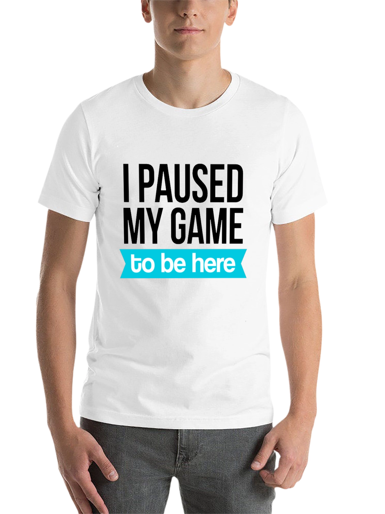 Black Gamer Humor T-Shirt - I Paused My Game view 14