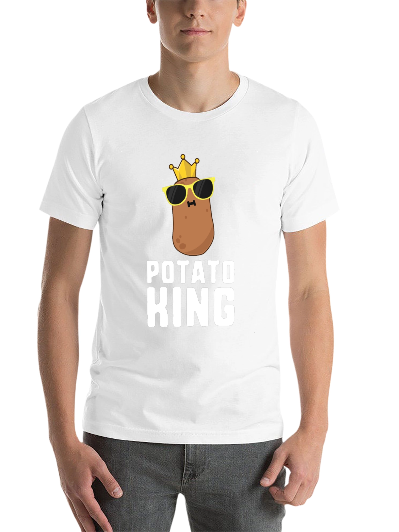 Black Potato King T-Shirt - Funny Graphic Tee view 14