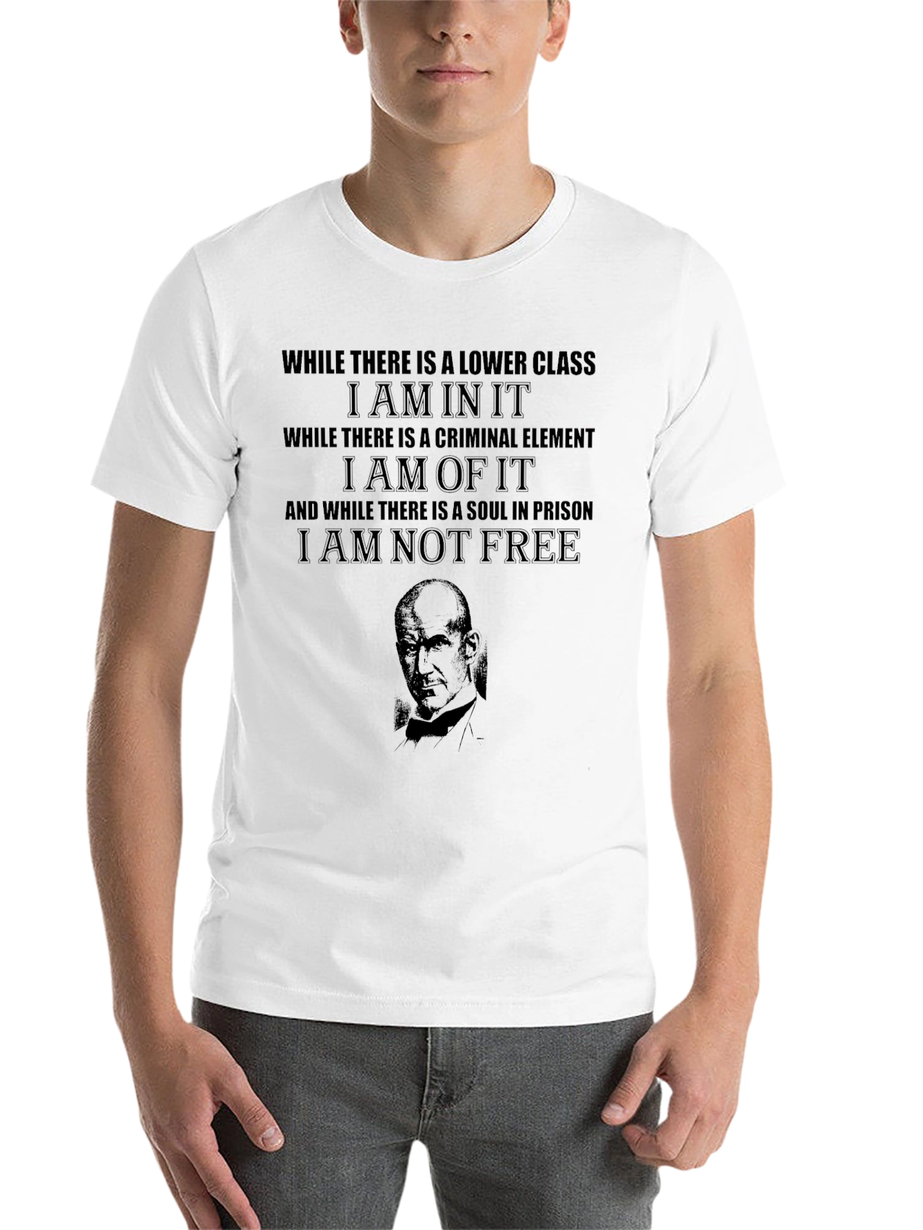 Black Philosophical Statement T-Shirt view 14