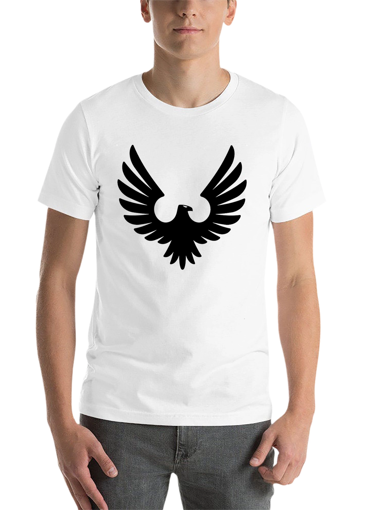 Black Black Eagle Graphic Tee - Modern Style view 14