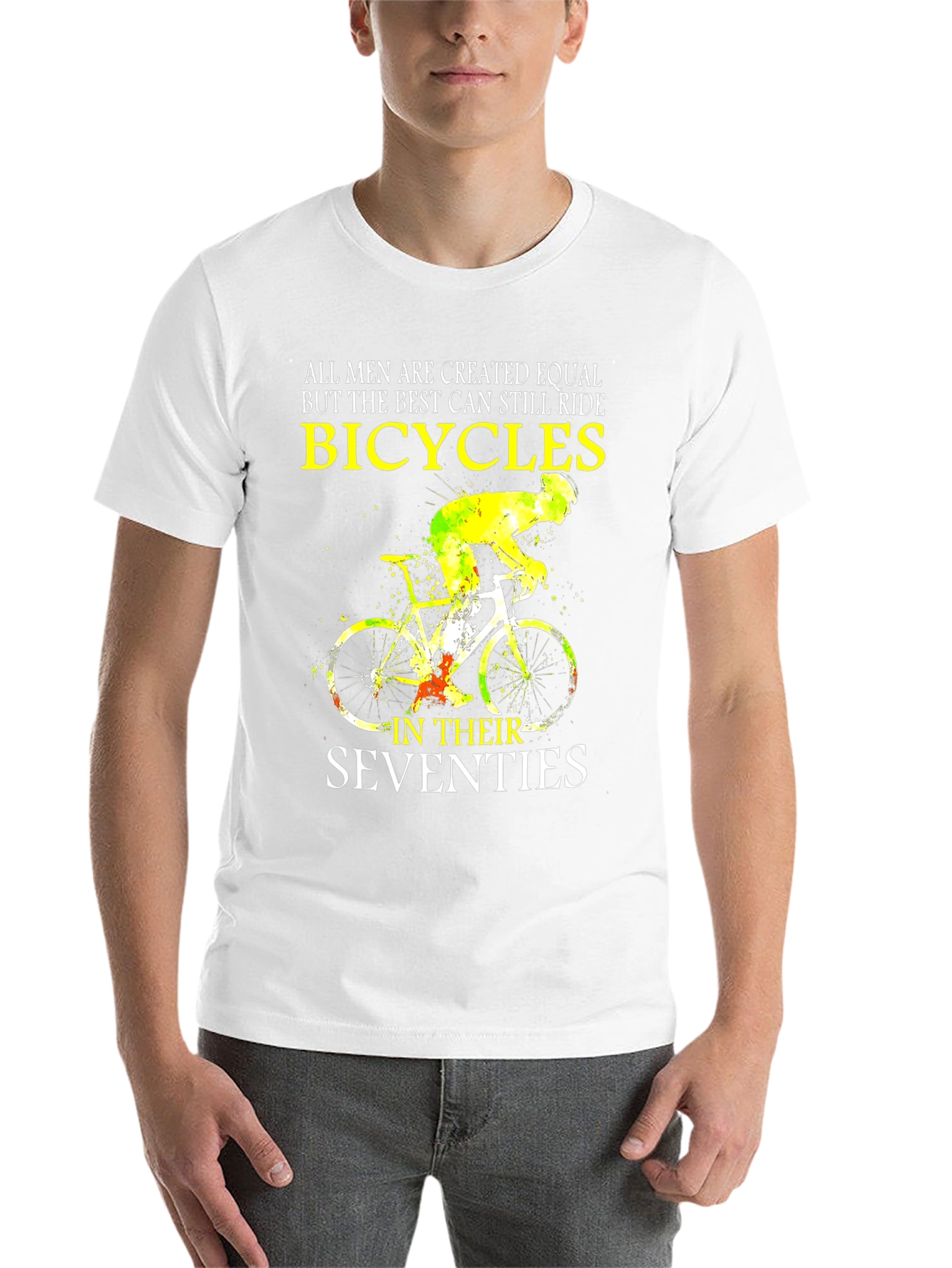 Black Bicycles in Seventies T-Shirt - Cycling Enthusiast Tee view 14