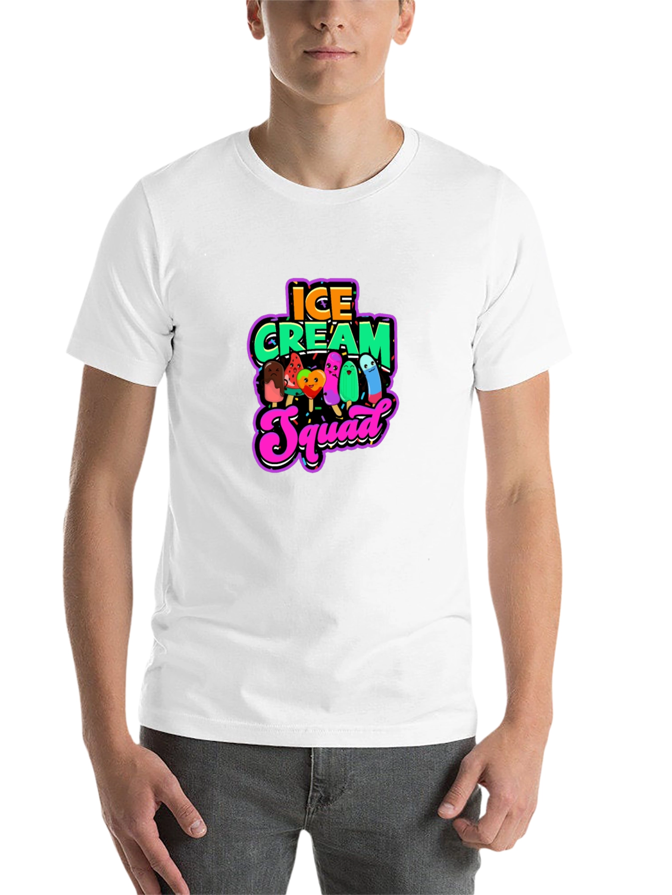 Black Ice Cream Squad Graphic Tee view 14