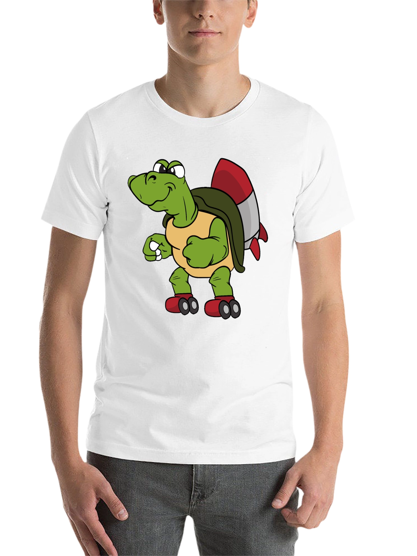 Black Turtle Rocket Shirt - Unique Cartoon Tee view 14