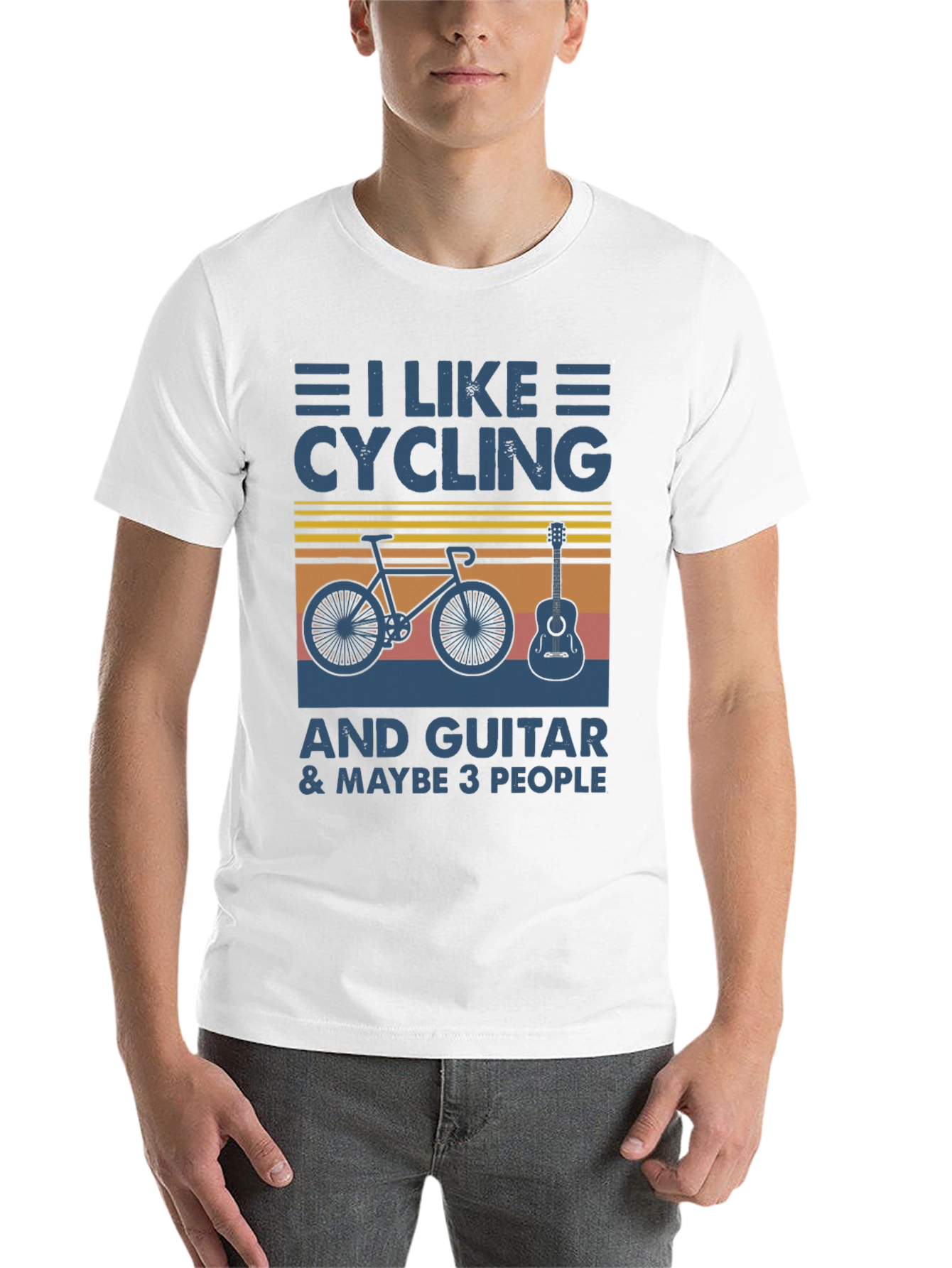 Black Cycling, Guitar & Maybe 3 People T-Shirt view 14