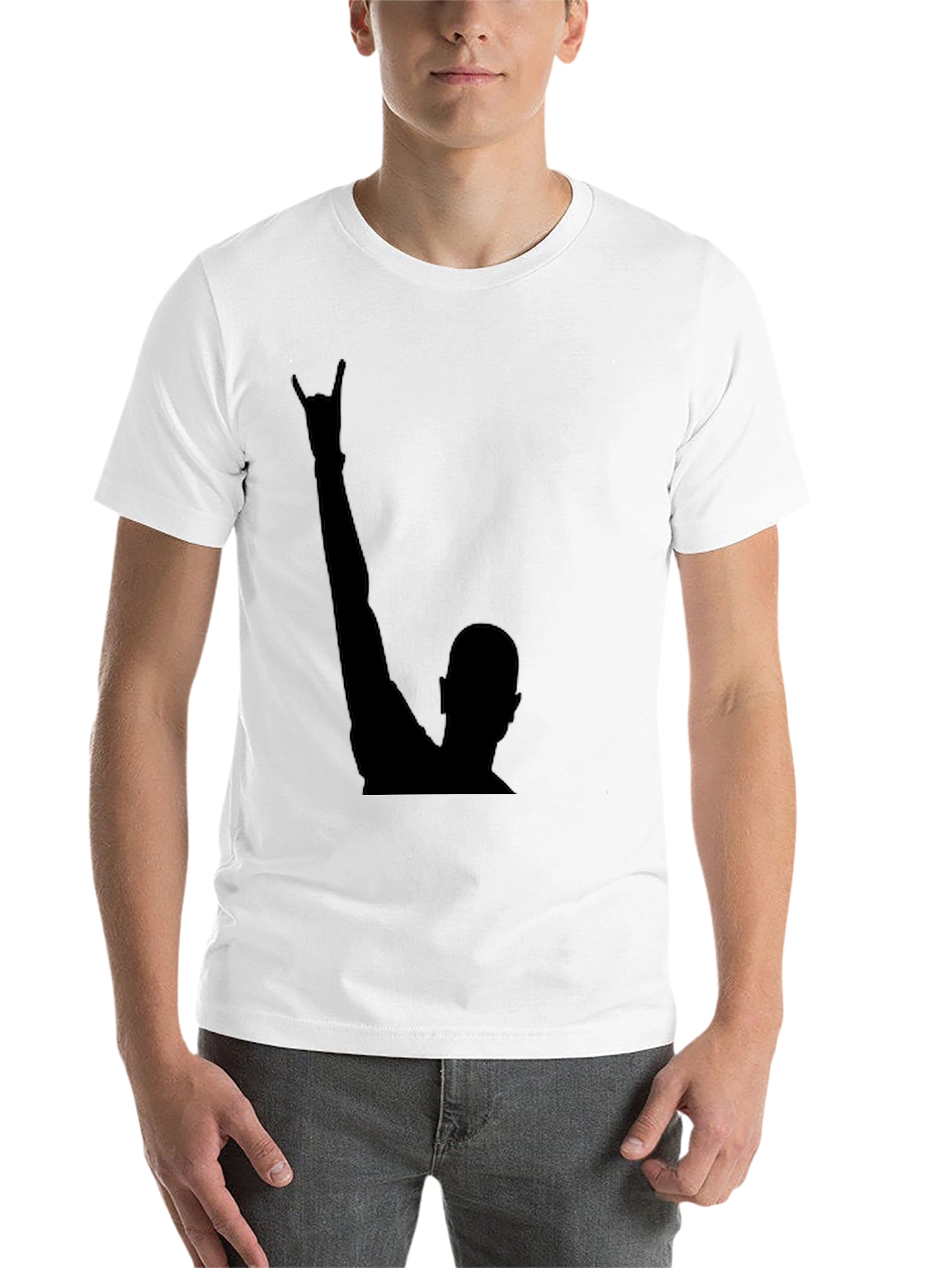 Black Rock On! Black Graphic Tee view 14