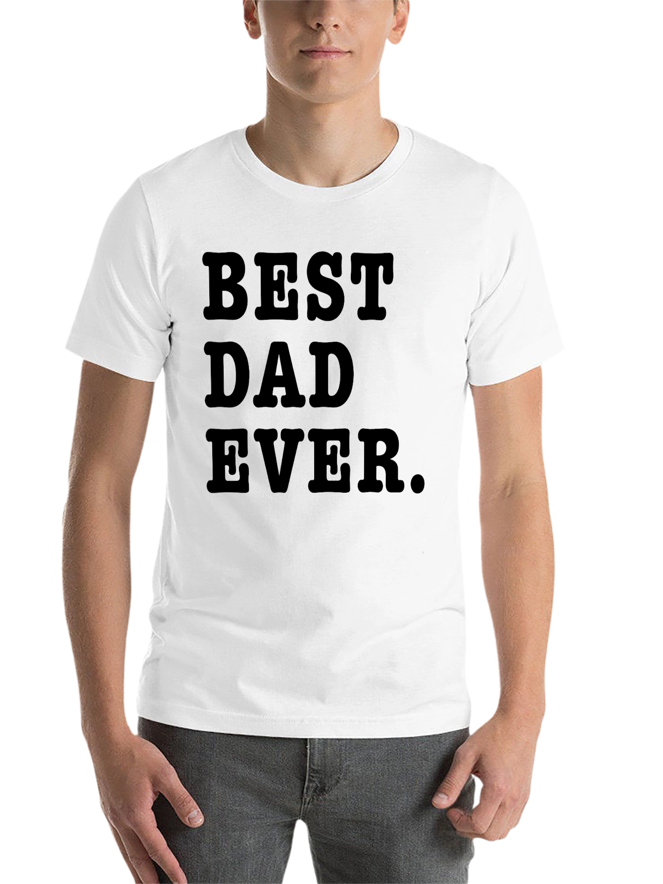 Black Best Dad Ever. Graphic T-Shirt view 14