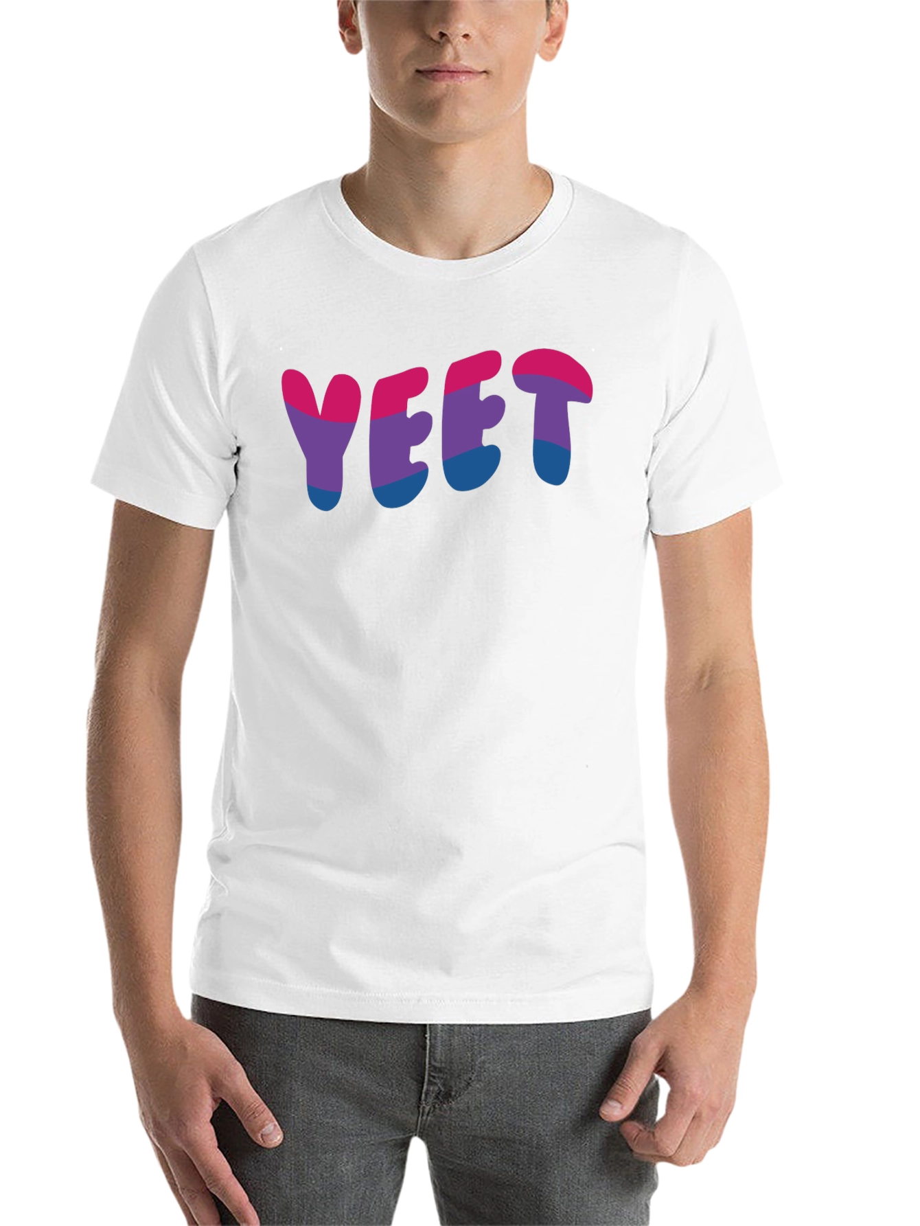YEET Bi Pride T-Shirt - Soft Cotton Tee - 14