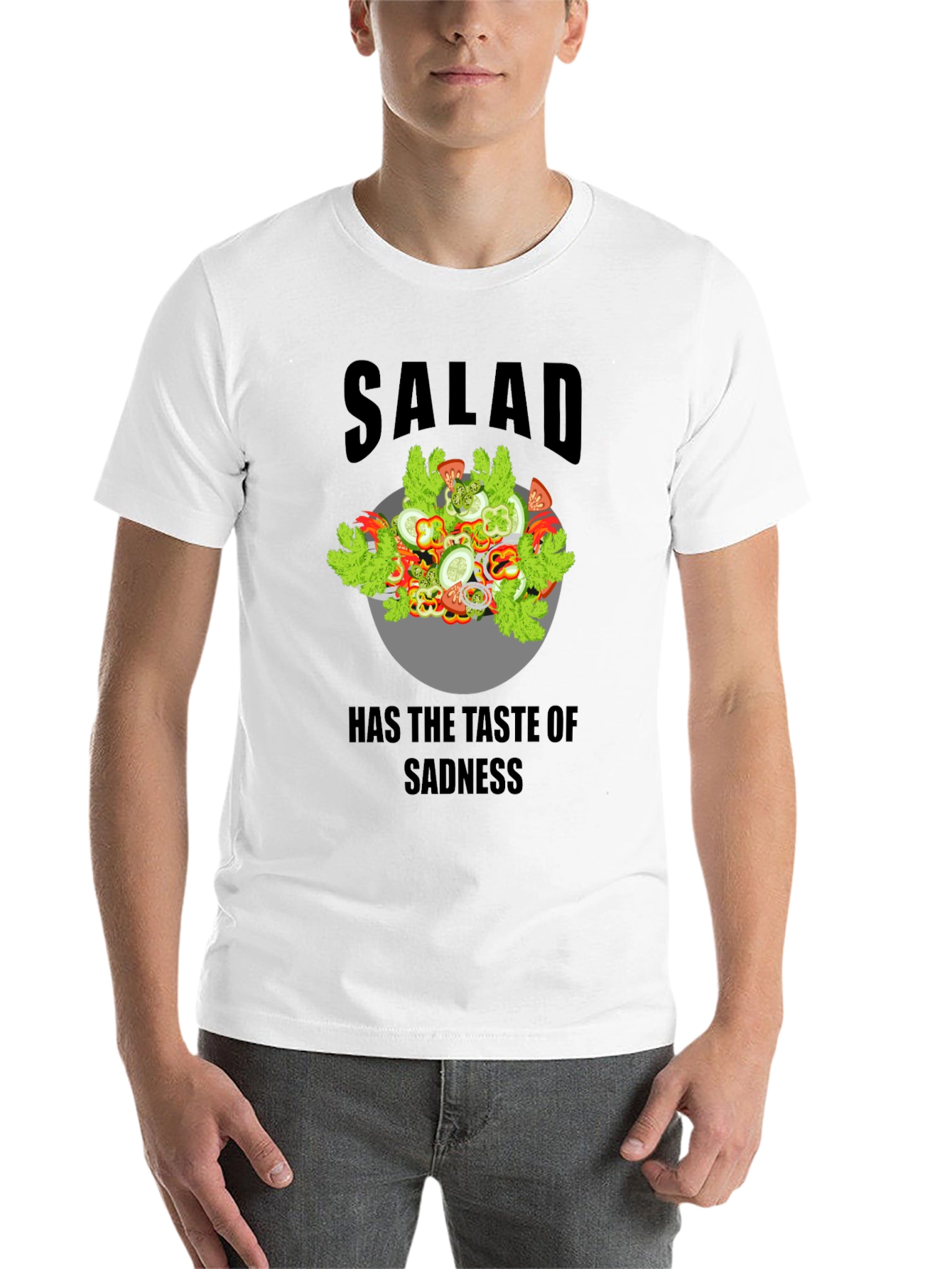 Black Sad Salad Graphic Tee view 14