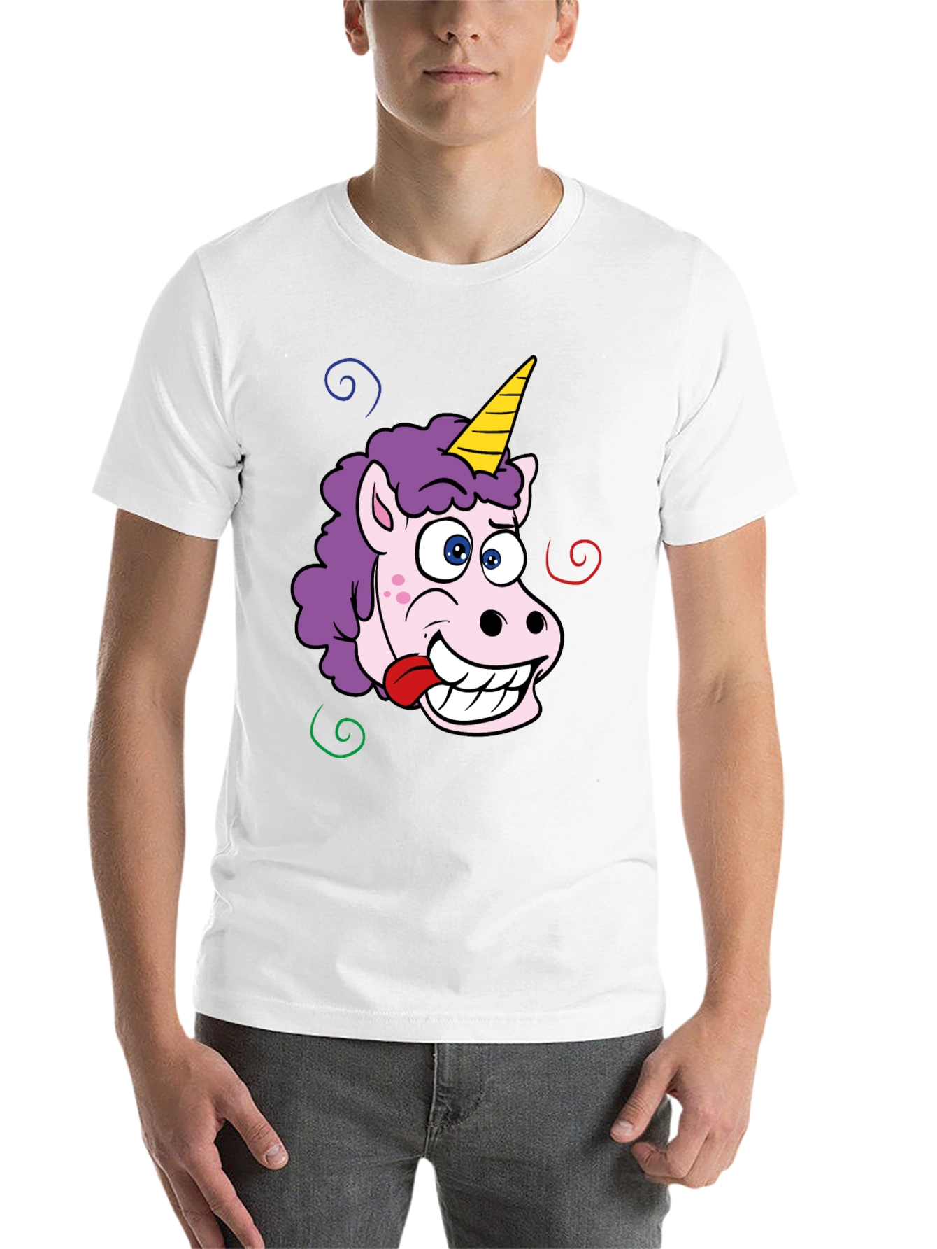 Black Funny Unicorn T-Shirt view 14