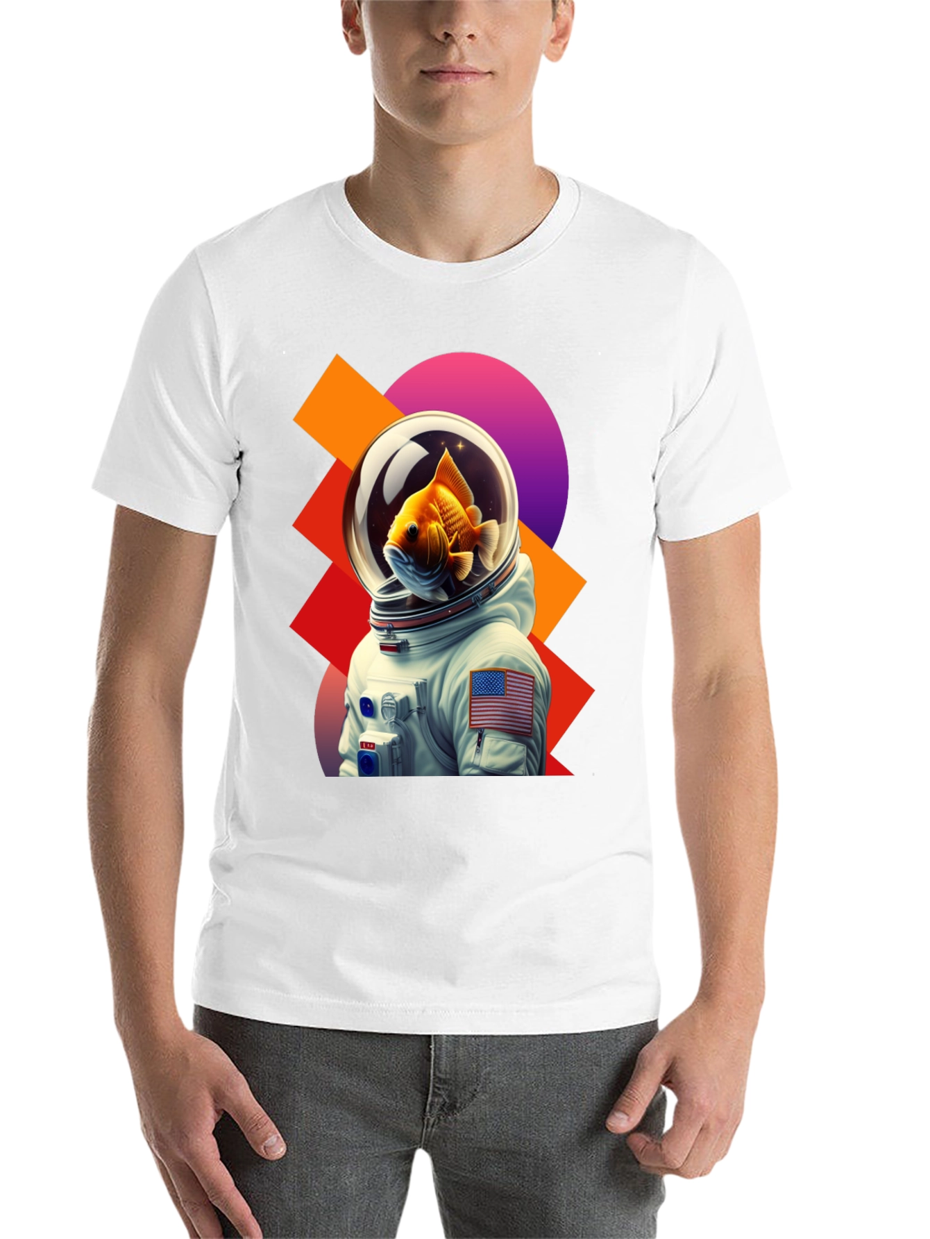 Black Astronaut Goldfish Graphic Tee view 14