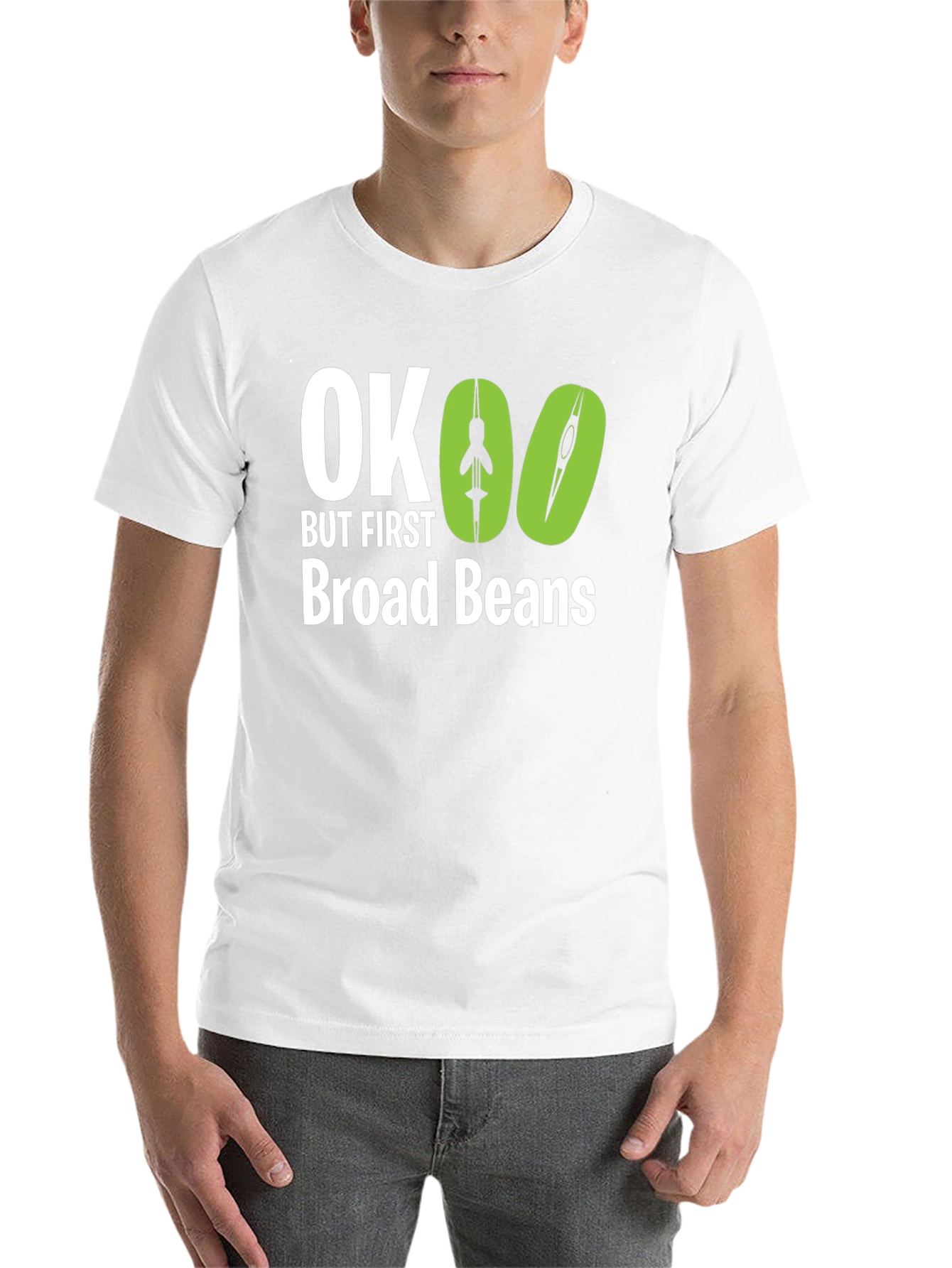 Black OK But First Broad Beans Graphic Tee view 14