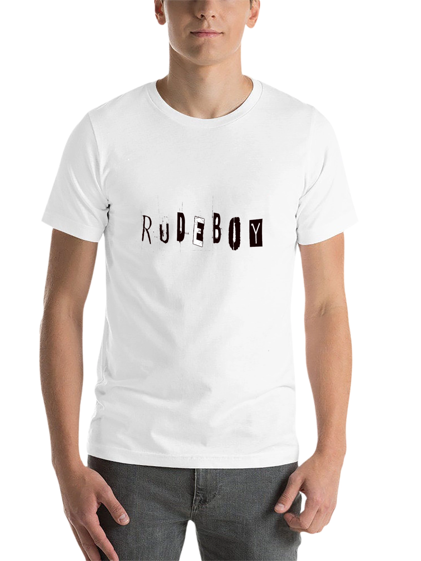 Black Rudeboy Graphic Print Black T-Shirt view 14