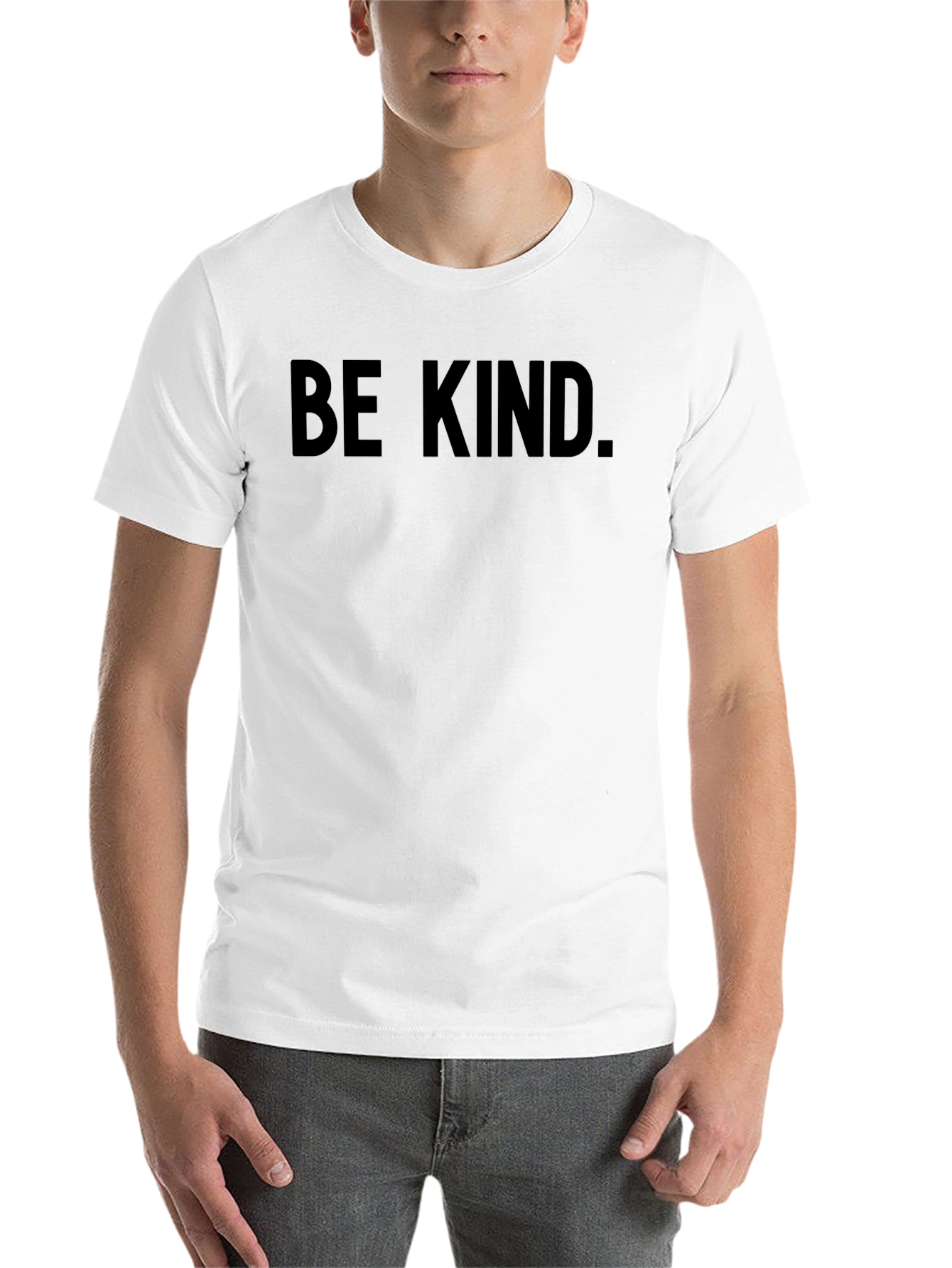 Black Be Kind Graphic T-Shirt - Short Sleeve Crew Neck Tee view 14