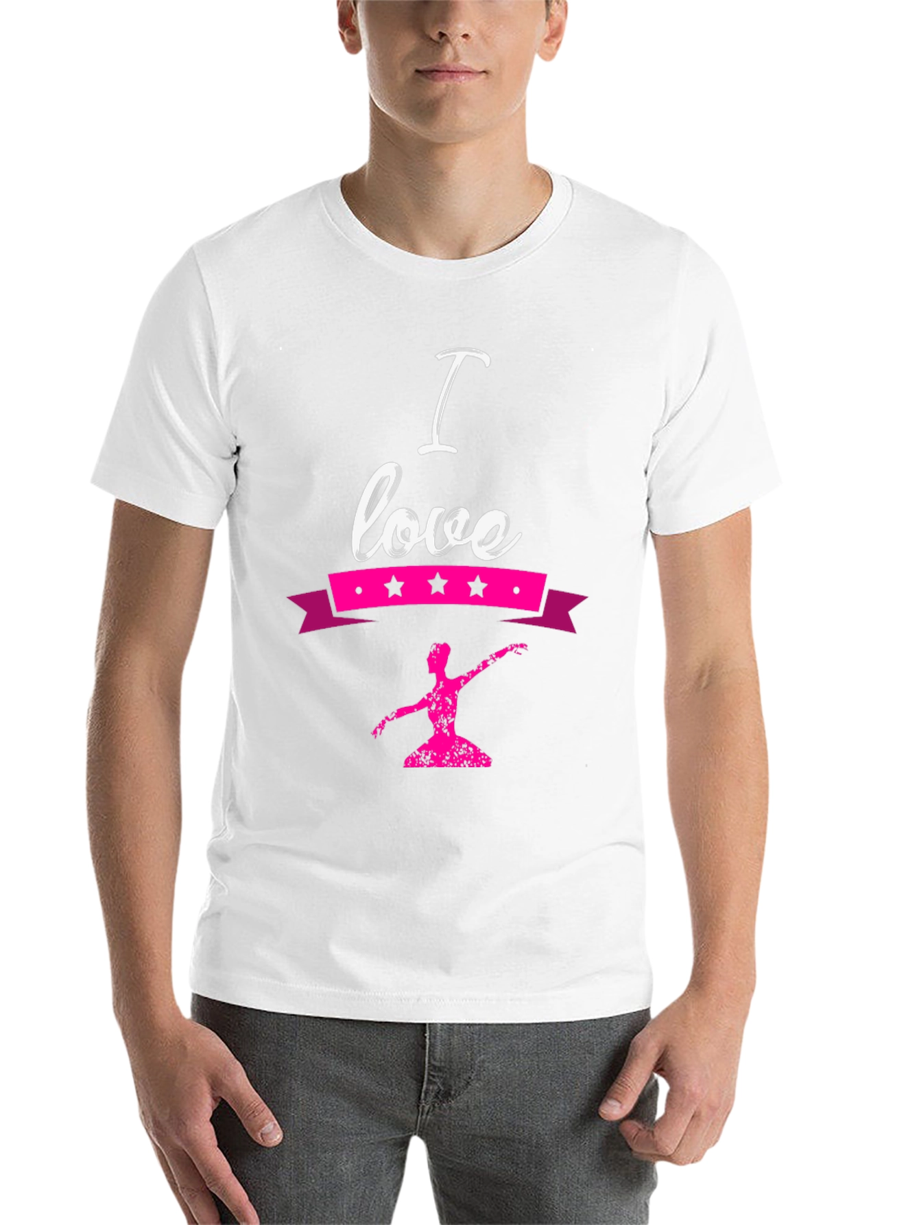 Black I Love Ballet Graphic T-Shirt view 14