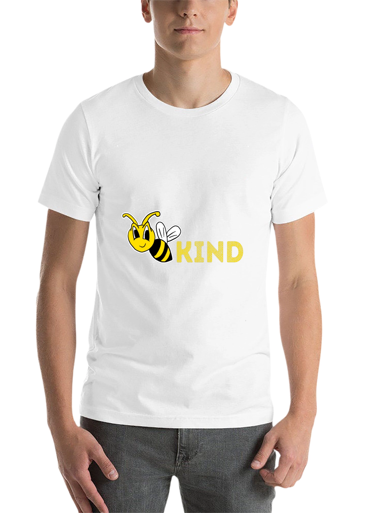 Black Bee Kind T-Shirt - Unisex Black Tee view 14