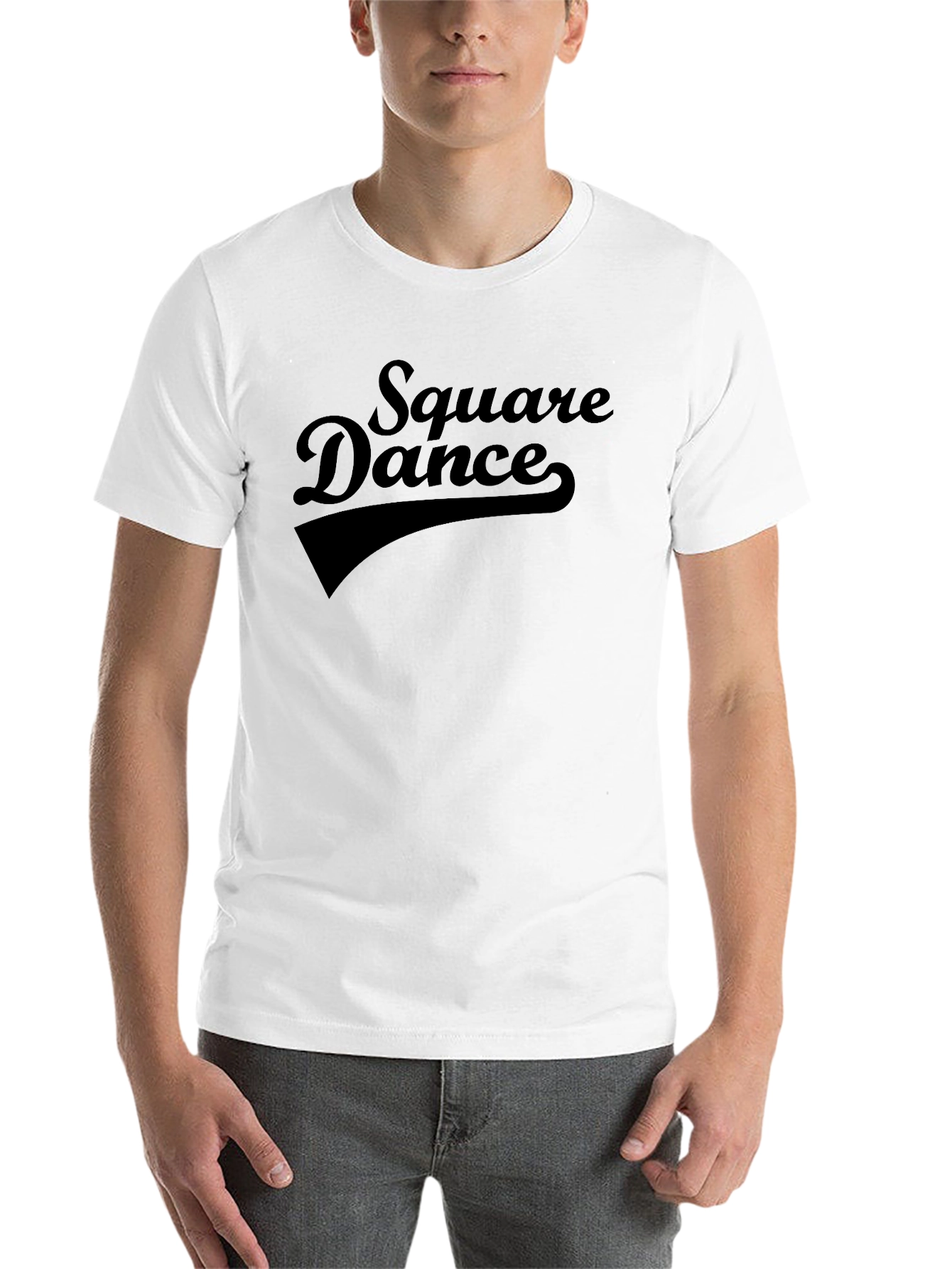 Black Square Dance Graphic T-Shirt - Soft Cotton Blend view 14