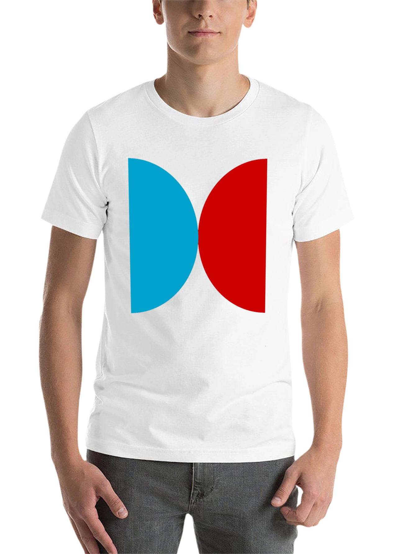 Black Modern Color Block T-Shirt view 14