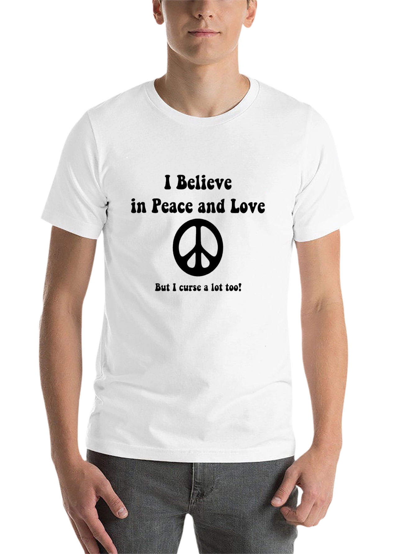 Black Peace and Love T-Shirt view 14