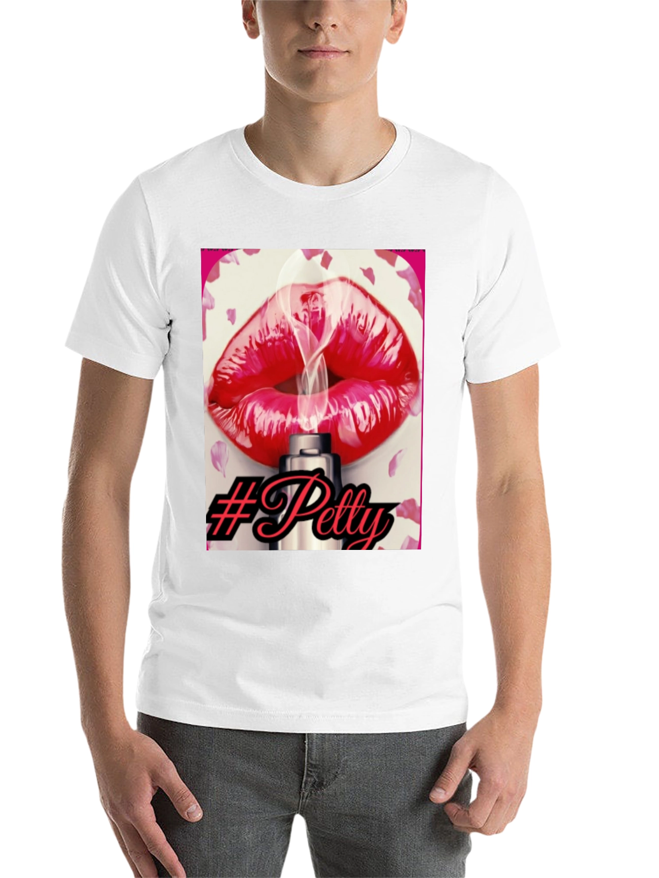 Black Petty Lips Graphic T-Shirt view 14