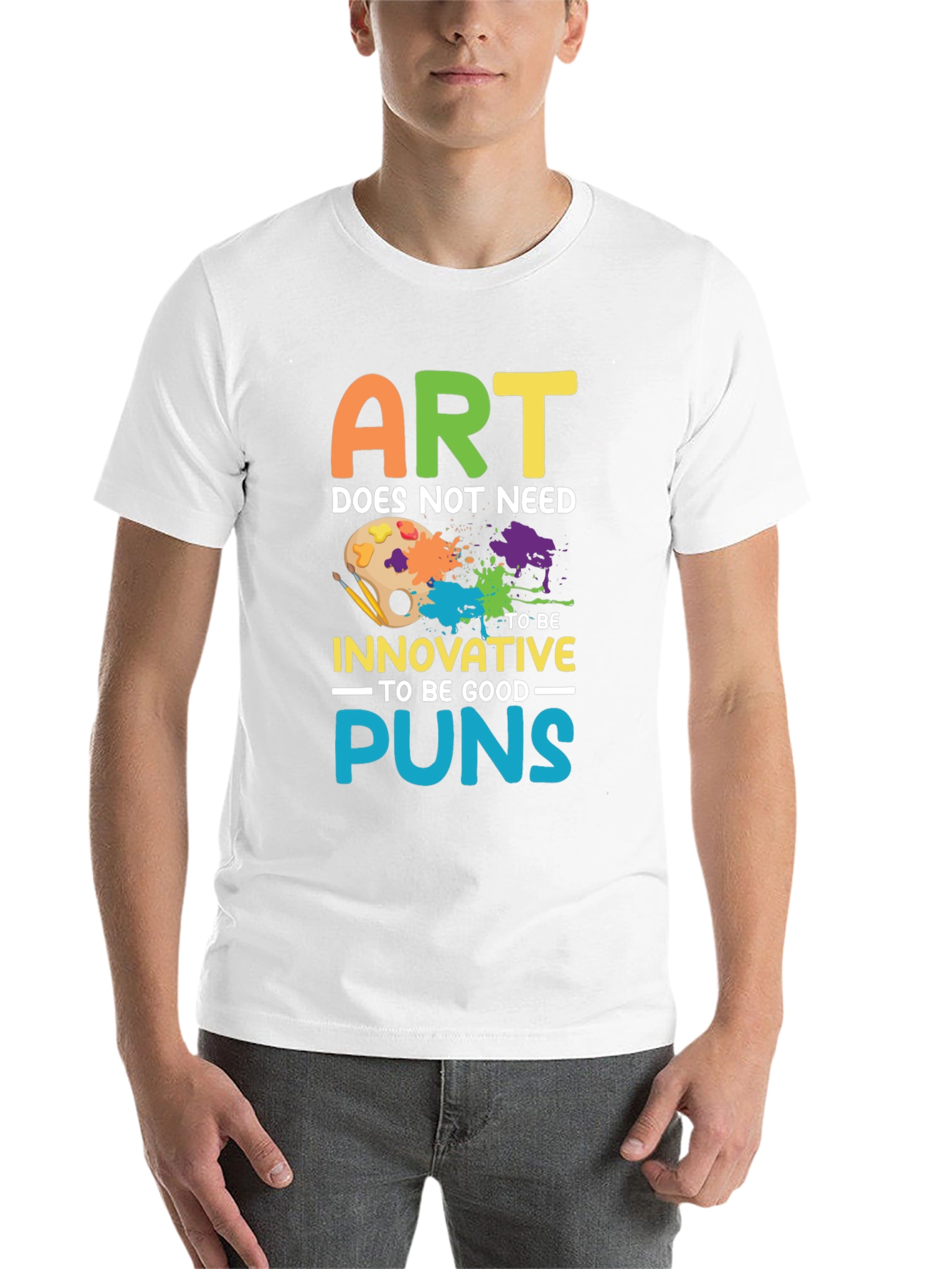 Black Art Puns T-Shirt - Funny Artistic Humor Tee view 14