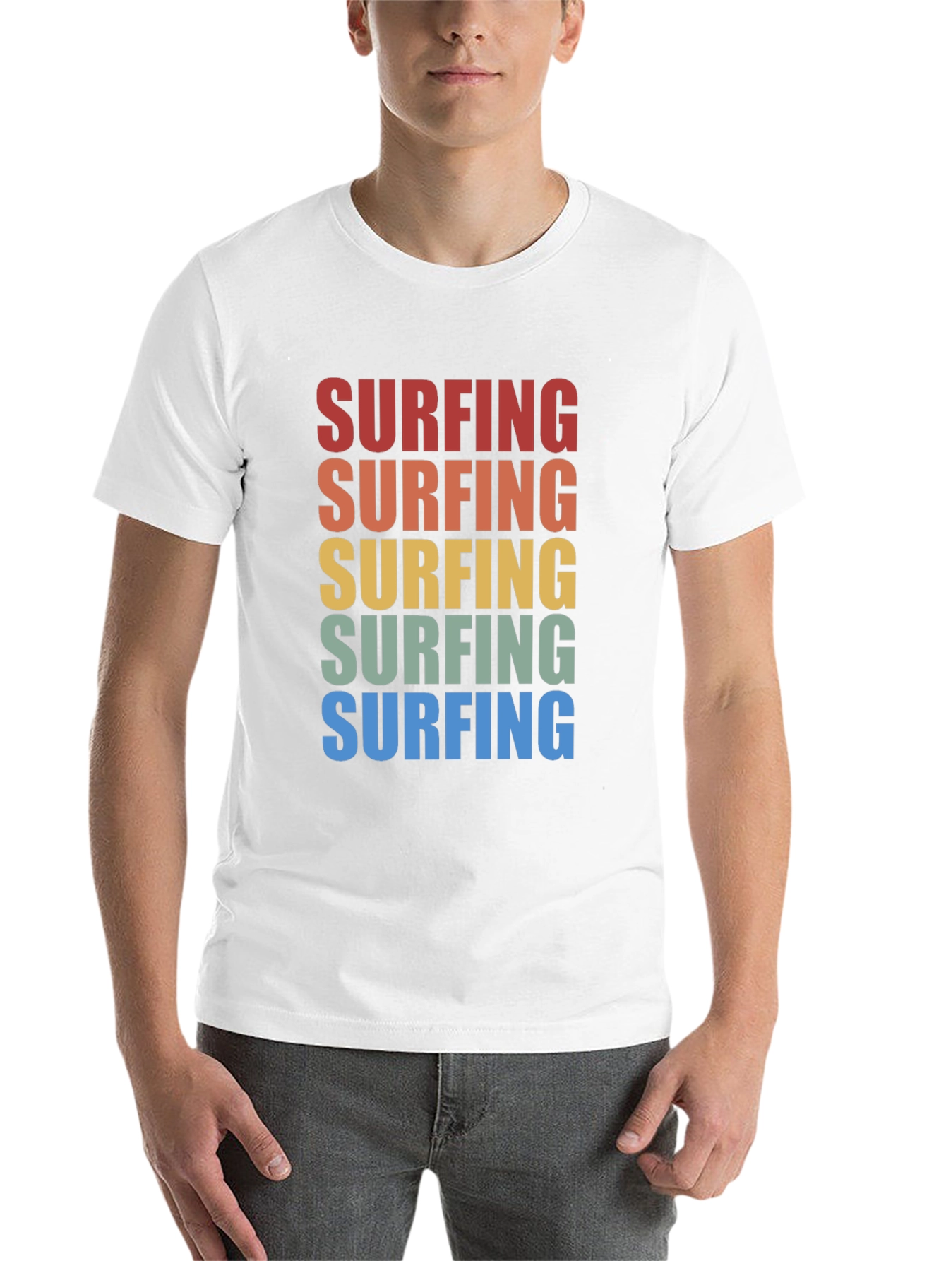Black Retro Surfing T-Shirt - Vintage Style Surf Tee view 14