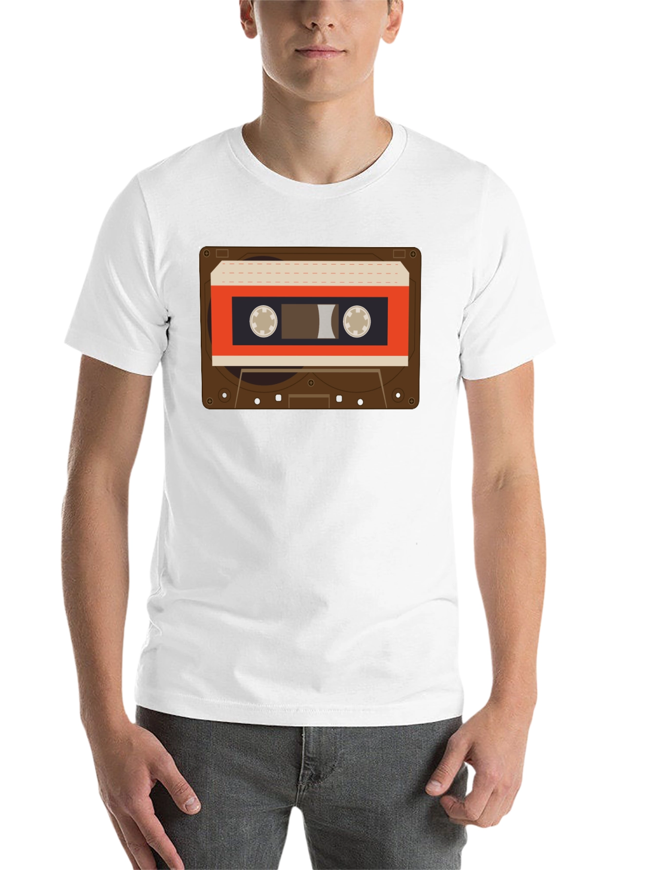 Black Retro Cassette Tape Graphic T-Shirt - Vintage Style view 14