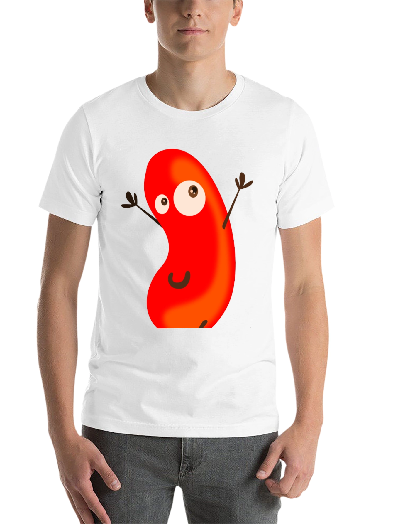 Black Funny Bean Character Graphic Tee view 14