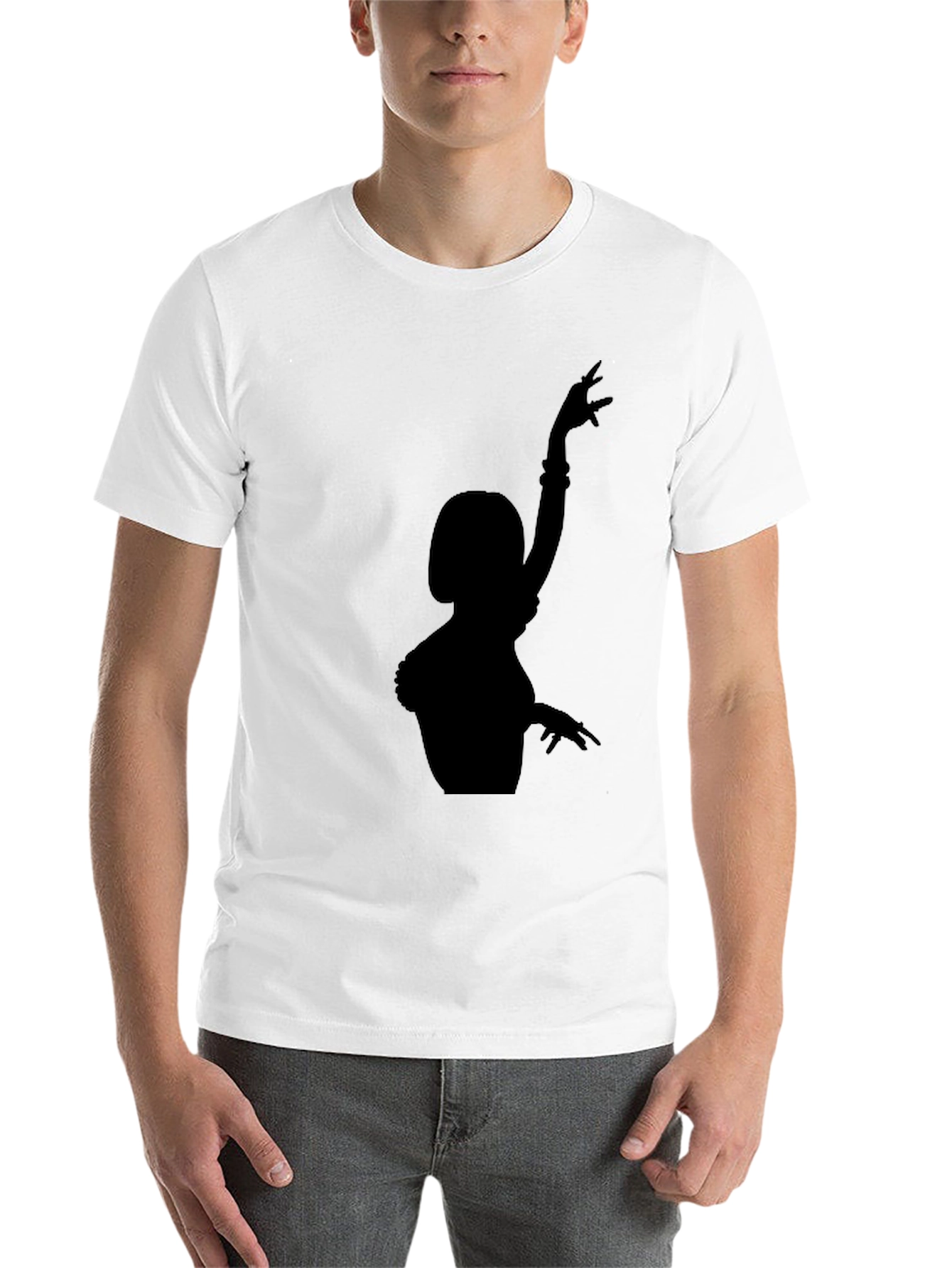 Black Silhouette Dancer Black T-Shirt view 14