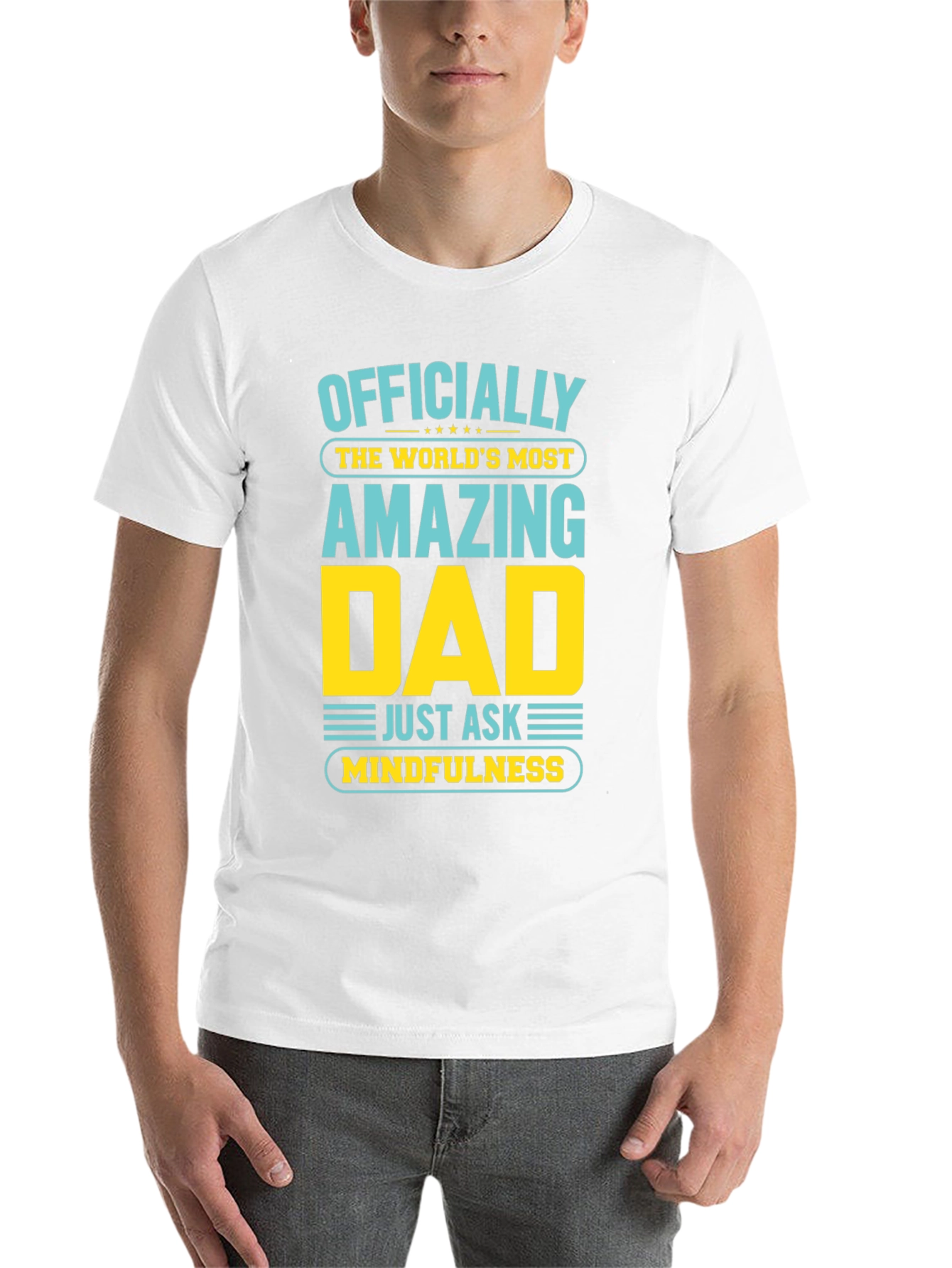 Black Officially Amazing Dad Graphic T-Shirt view 14