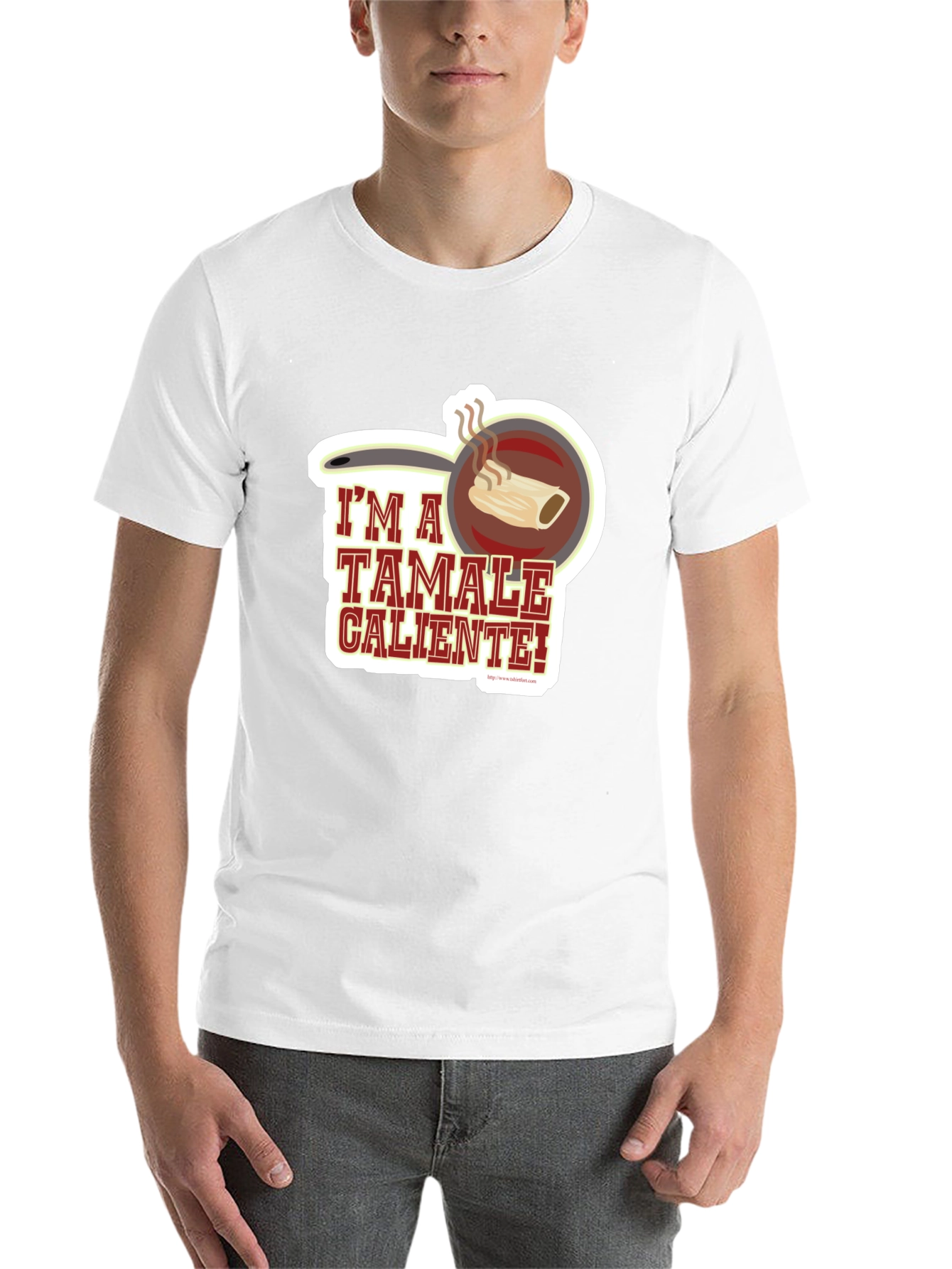 Black I'm a Tamale Caliente! T-Shirt - Funny Foodie Tee view 14
