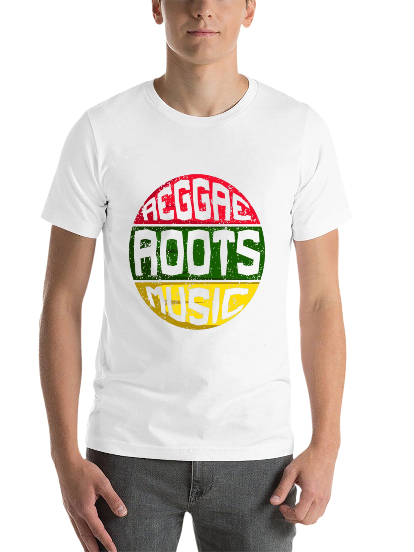 Black Reggae Roots Music T-Shirt - Black view 14