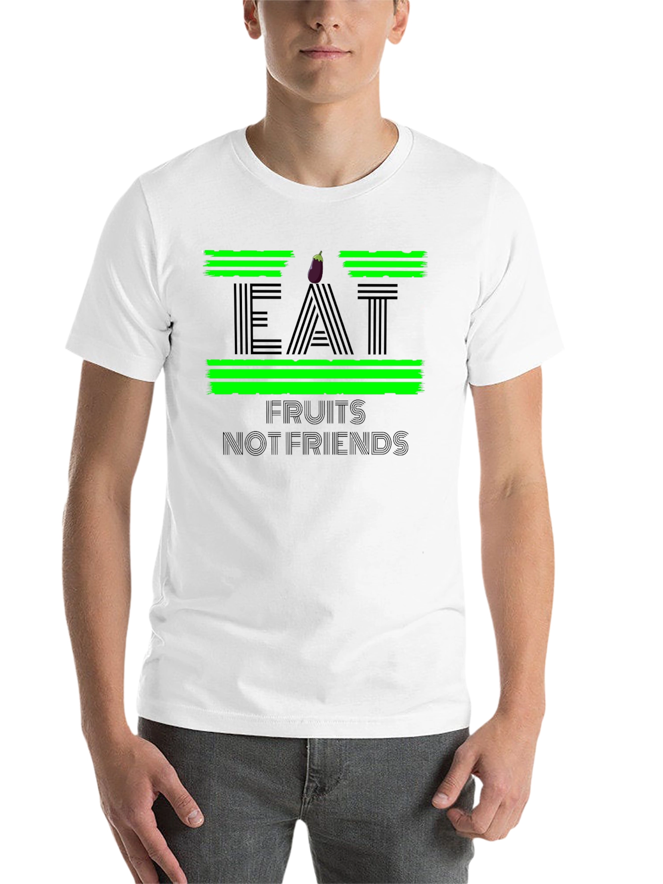 Eat Fruits Not Friends Graphic Tee - 14
