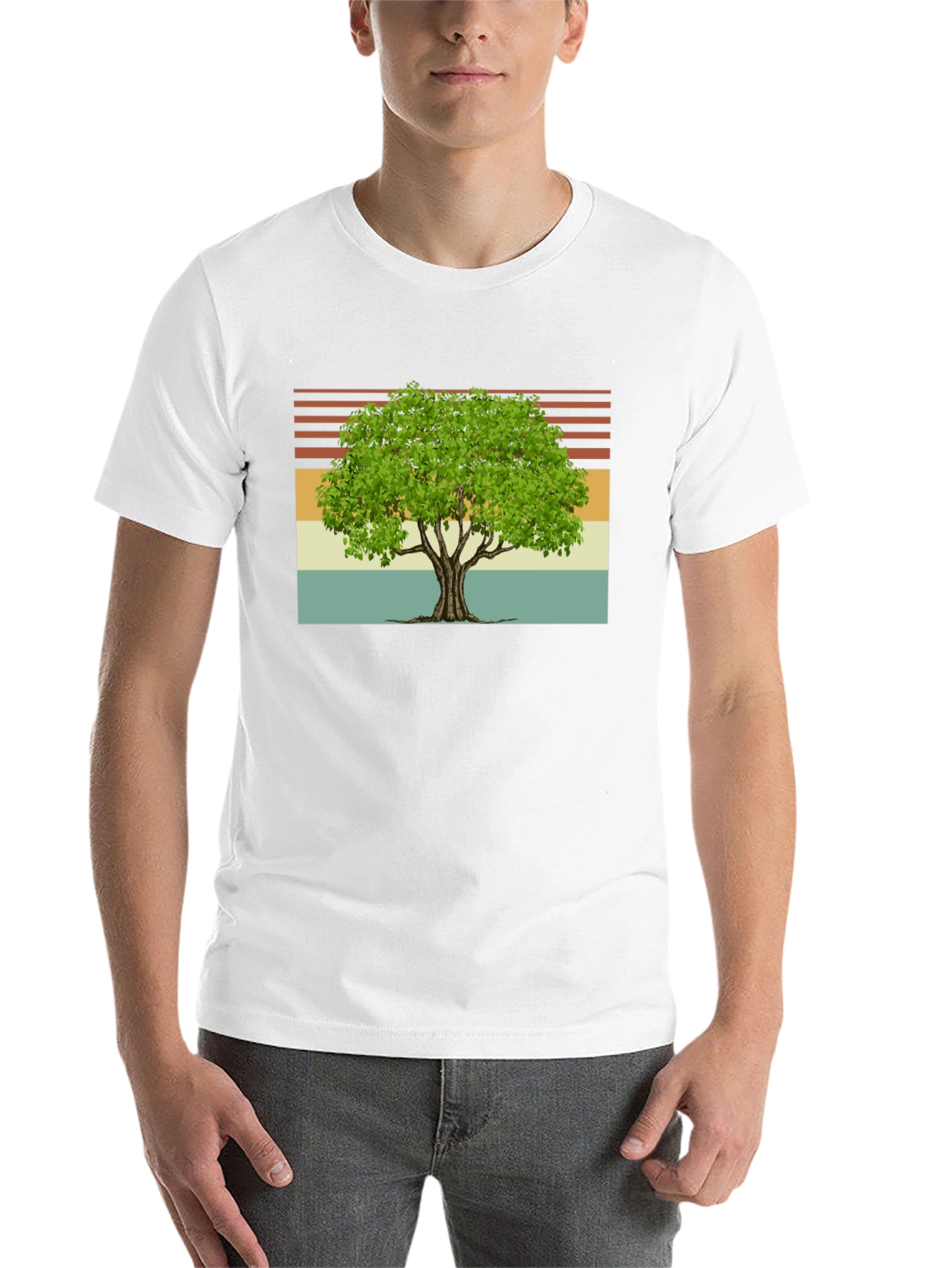 Black Vintage Tree Graphic T-Shirt view 14