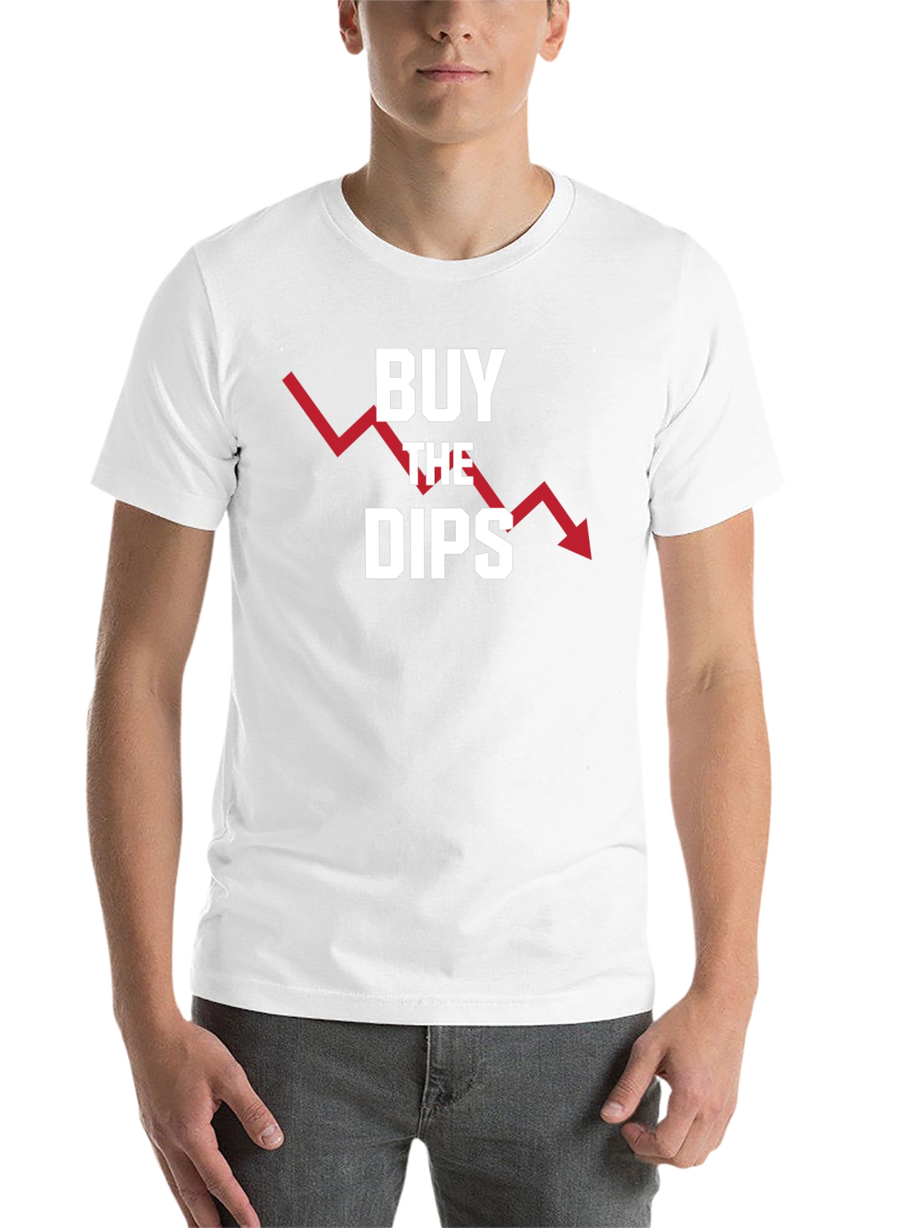 Black Buy The Dips T-Shirt - Stock Market Investor Apparel view 14