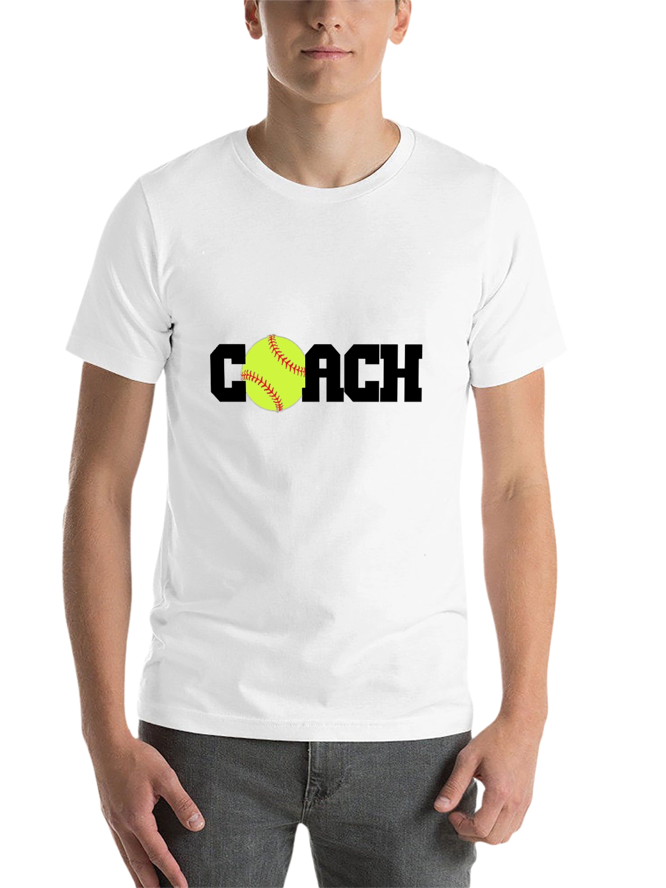 Black Coach Softball T-Shirt - Black view 14